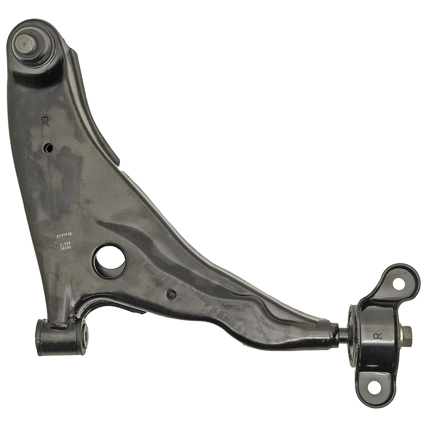 520-538 Front, Passenger Side, Lower Control Arm, OE Solutions Series - CONTROL ARM - Suspension Control Arm - A-Arm - L-Arm - This suspension control arm and ball joint assembly is a direct replacement for the original equipment on specific vehicle applications. An industry-leading evaluation process ensures a smooth ride, directional stability and predictable dynamics. - Chrysler 2006-02, Dodge 2005-02, Mitsubishi 2005-00 - Control Arm with Ball Joint - Dorman 520-538 Front Passenger Side Lower Suspension Control Arm and Ball Joint Assembly Compatible with Select Chrysler / Dodge / Mitsubishi Models