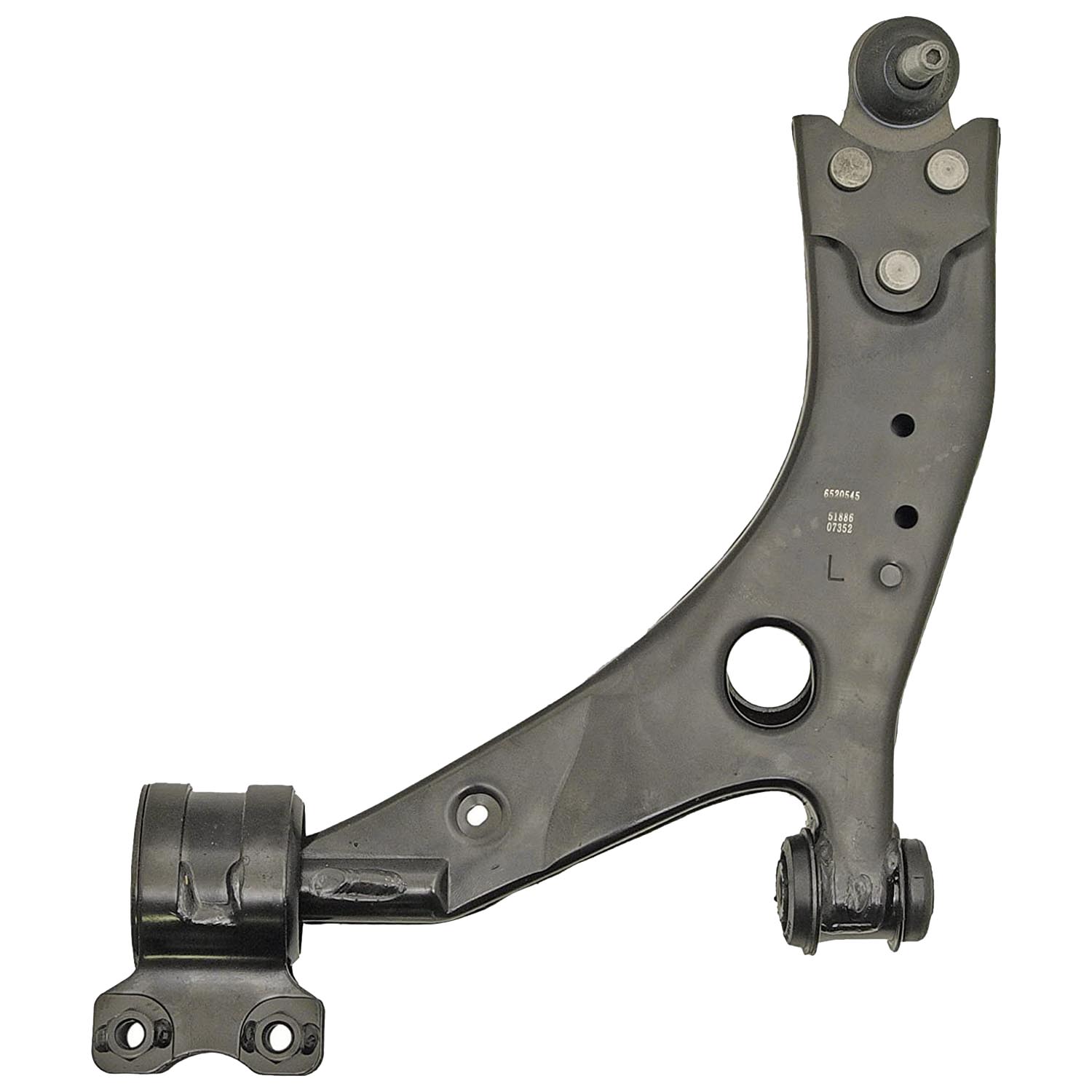 520-545 Front, Driver Side, Lower Control Arm, OE Solutions Series - CONTROL ARM - Suspension Control Arm - L-Arm - A-Arm - This suspension control arm and ball joint assembly is a direct replacement for the original equipment on specific vehicle applications. An industry-leading evaluation process ensures a smooth ride, directional stability and predictable dynamics. - Volvo C30 2007, Volvo C70 2007-06, Volvo S40 2007-04, Volvo V50 2007-05 - Dorman 520-545 Front Driver Side Lower Suspension Control Arm and Ball Joint Assembly Compatible with Select Volvo Models - Suspension Control Arm