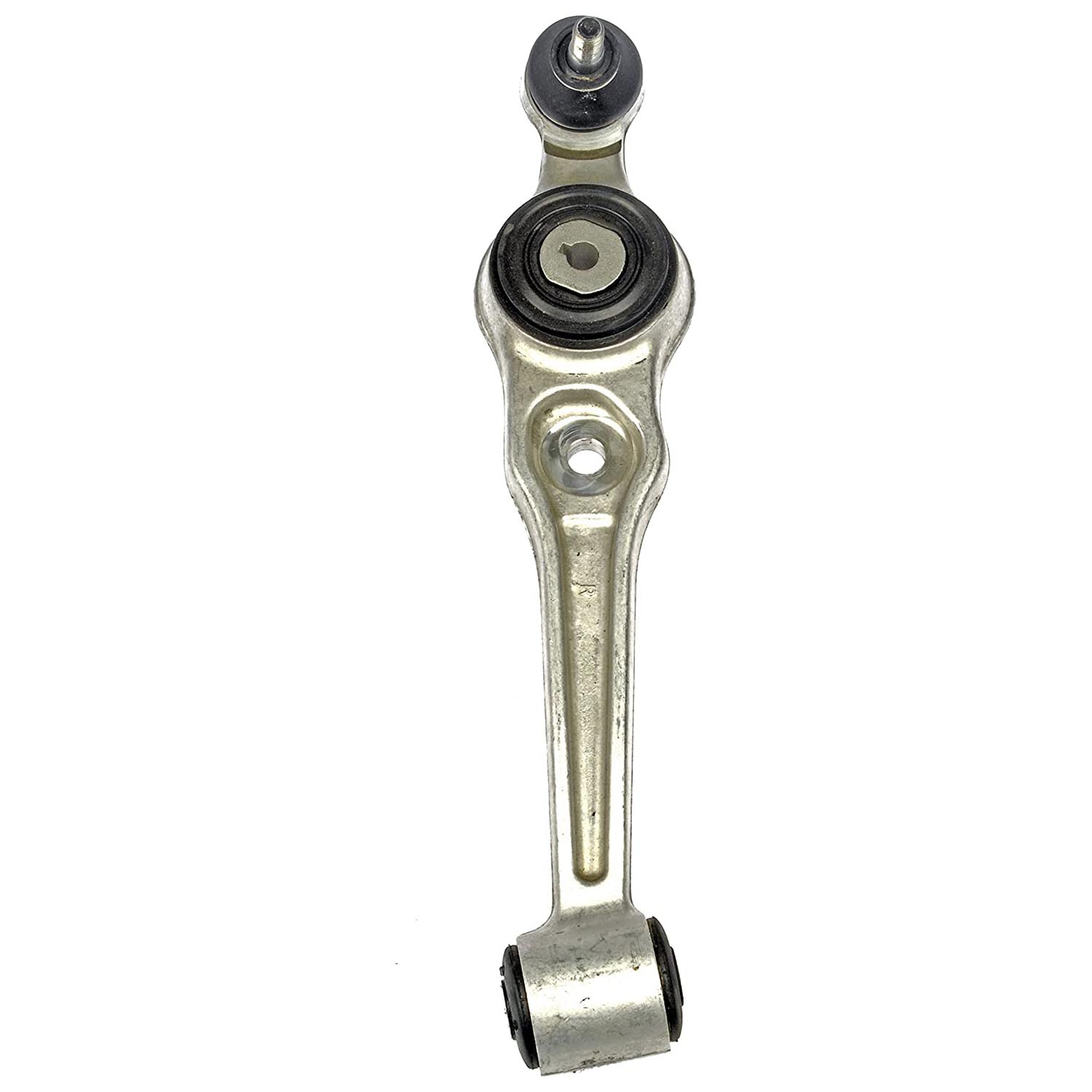 520-598 Front, Passenger Side, Lower Control Arm, OE Solutions Series - CONTROL ARM - Suspension Control Arm - A-Arm - L-Arm - This suspension control arm and ball joint assembly is a direct replacement for the original equipment on specific vehicle applications. An industry-leading evaluation process ensures a smooth ride, directional stability and predictable dynamics. - Saab 9-3 2003-99, Saab 900 1998-96 - Dorman 520-598 Front Passenger Side Lower Suspension Control Arm and Ball Joint Assembly Compatible with Select Saab Models - Suspension Control Arm