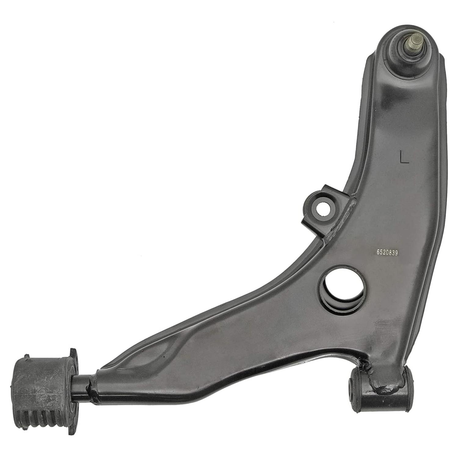 520-839 Front, Driver Side, Lower Control Arm, OE Solutions Series - CONTROL ARM - Suspension Control Arm - A-Arm - L-Arm - This suspension control arm and ball joint assembly is a direct replacement for the original equipment on specific vehicle applications. An industry-leading evaluation process ensures a smooth ride, directional stability and predictable dynamics. - Dodge Colt 1994-93, Eagle Summit 1996-93, Mitsubishi Mirage 1996-93, Plymouth Colt 1994-93 - Suspension Control Arm