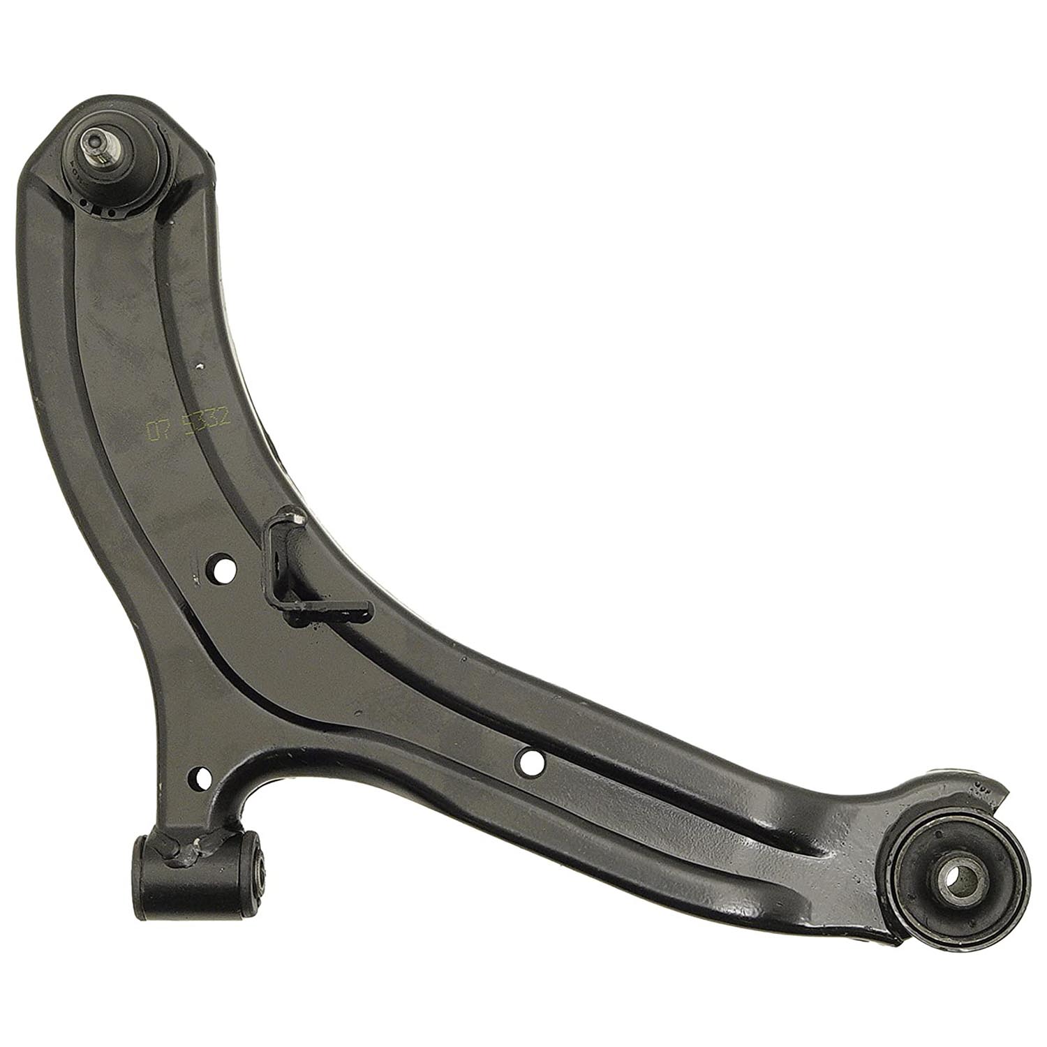 520-864 Front, Passenger Side, Lower Control Arm, OE Solutions Series - Control Arm - Control Arm - Suspension Control Arm - L-Arm - A-Arm - This suspension control arm and ball joint assembly is a direct replacement for the original equipment on specific vehicle applications. An industry-leading evaluation process ensures a smooth ride, directional stability and predictable dynamics. - Dodge Verna 2006-00, Hyundai Accent 2006-00