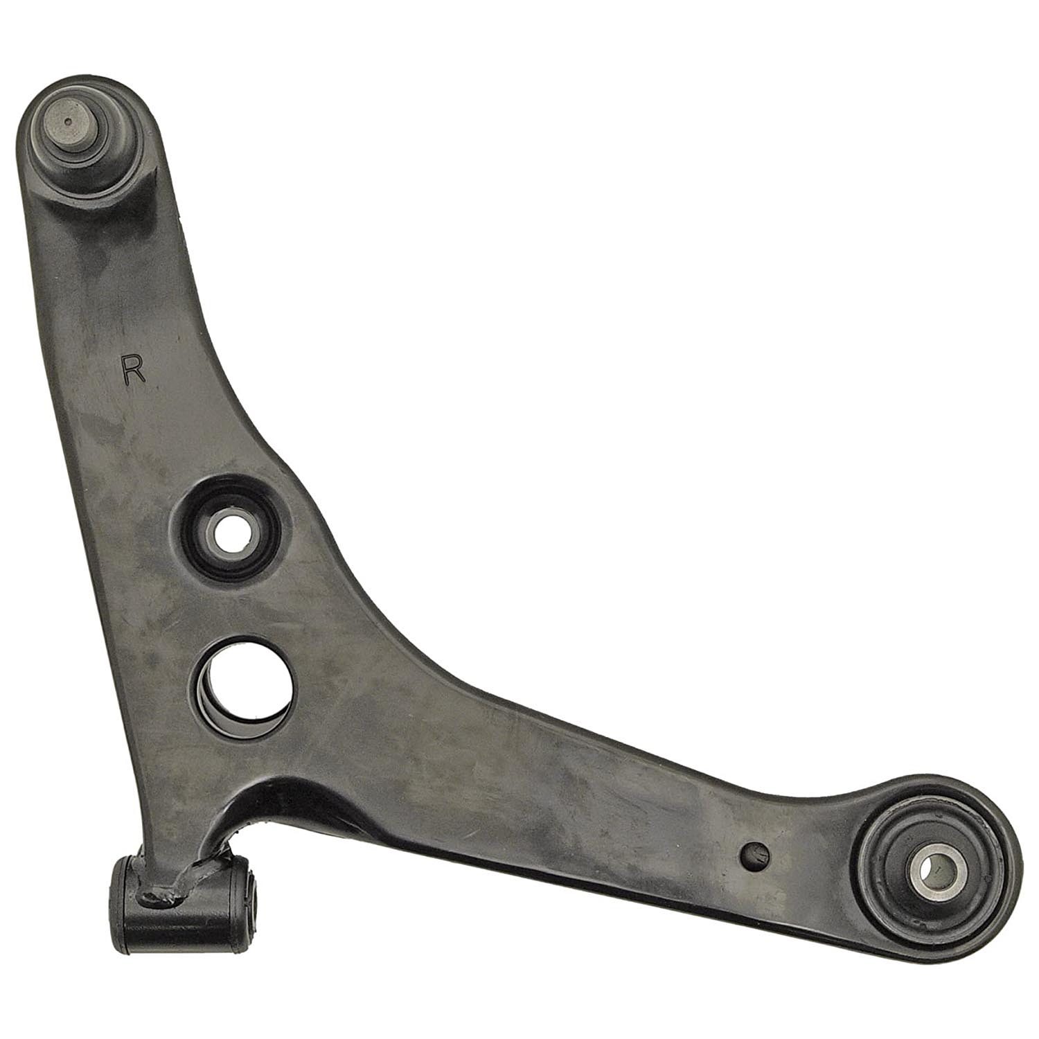 520-886 Front, Passenger Side, Lower Control Arm, OE Solutions Series - CONTROL ARM - Suspension Control Arm - L-Arm - A-Arm - This suspension control arm and ball joint assembly is a direct replacement for the original equipment on specific vehicle applications. An industry-leading evaluation process ensures a smooth ride, directional stability and predictable dynamics. - Mitsubishi Lancer 2007-02 - Suspension Control Arm
