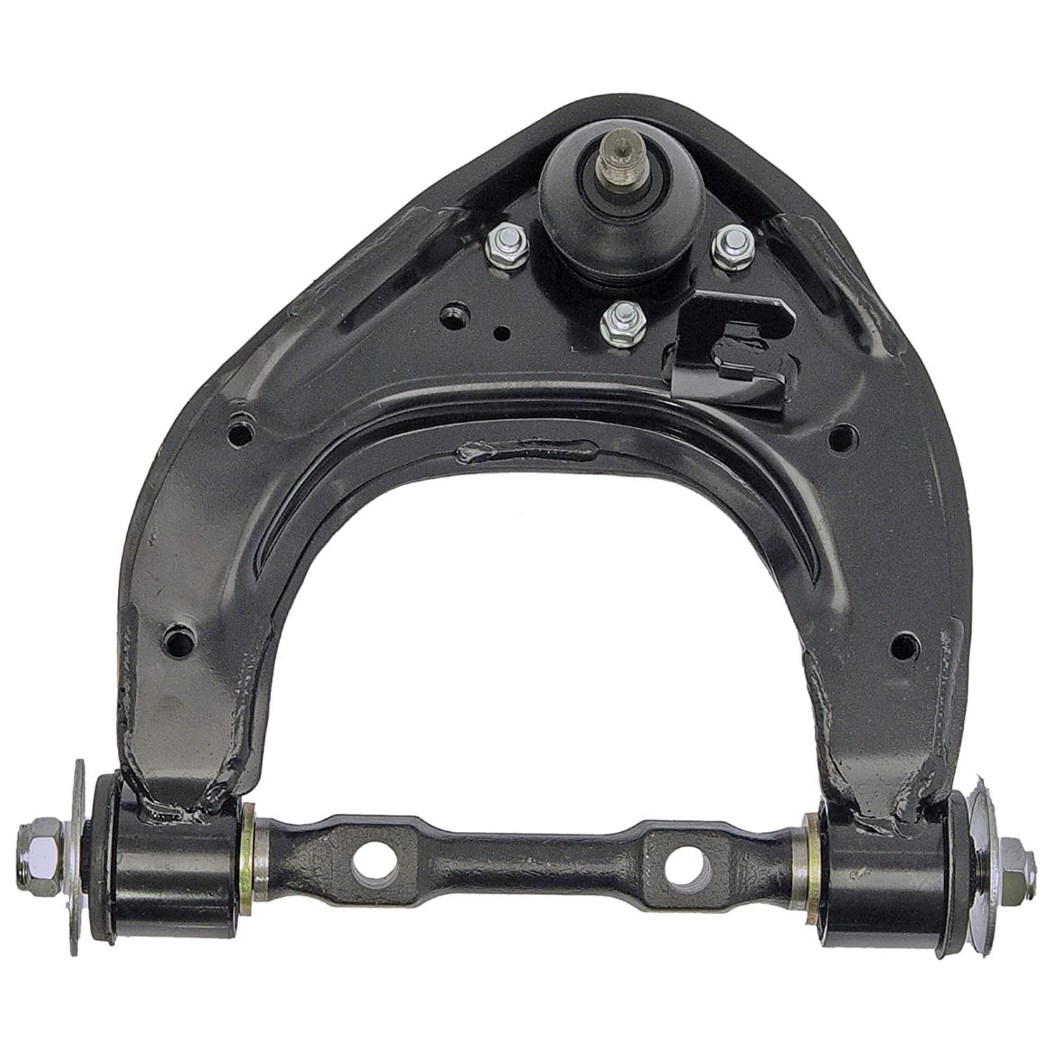 520-893 Front, Driver Side, Upper Control Arm, OE Solutions Series - CONTROL ARM - Suspension Control Arm - L-Arm - A-Arm - This suspension control arm and ball joint assembly is a direct replacement for the original equipment on specific vehicle applications. An industry-leading evaluation process ensures a smooth ride, directional stability and predictable dynamics. - Mitsubishi Montero 2000-97, Mitsubishi Montero Sport 2004-00 - Suspension Control Arm