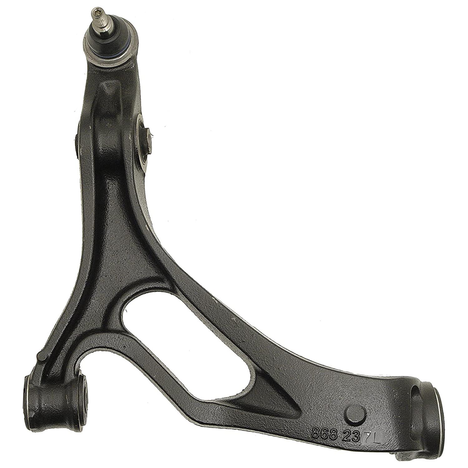 520-971 Front, Driver Side, Lower Control Arm, OE Solutions Series - CONTROL ARM - Suspension Control Arm - A-Arm - L-Arm - This suspension control arm and ball joint assembly is a direct replacement for the original equipment on specific vehicle applications. An industry-leading evaluation process ensures a smooth ride, directional stability and predictable dynamics. - Porsche Cayenne 2008, Porsche Cayenne 2006-03, Volkswagen Touareg 2009-04 - Suspension Control Arm