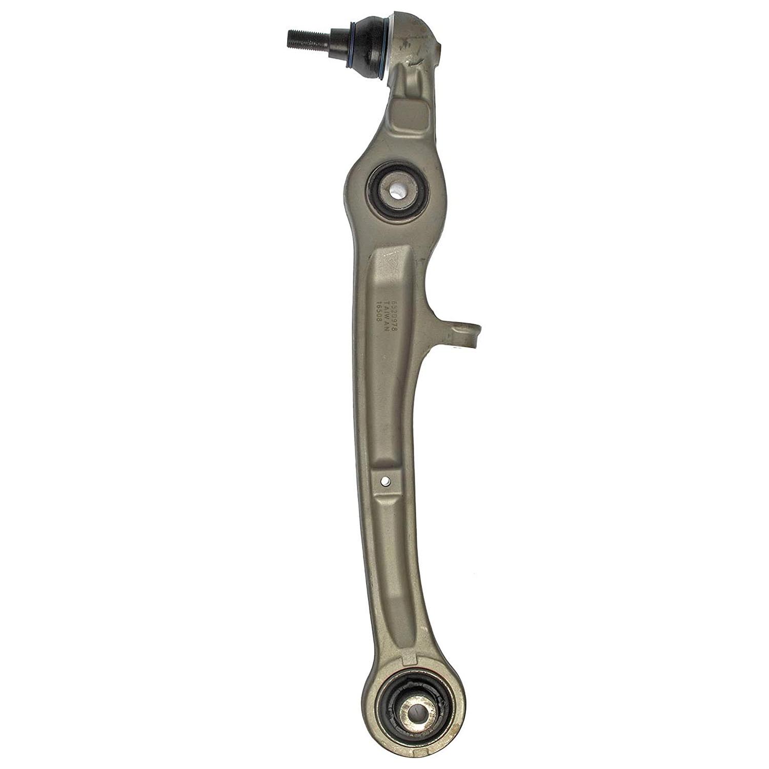 520-978 Front, Driver or Passenger Side, Lower, Frontward Control Arm, OE Solutions Series - CONTROL ARM - Suspension Control Arm - A-Arm - L-Arm - This suspension control arm and ball joint assembly is a direct replacement for the original equipment on specific vehicle applications. An industry-leading evaluation process ensures a smooth ride, directional stability and predictable dynamics. - Audi A6 2011-05, Audi A6 Quattro 2011-05, Audi S6 2011-07 - Suspension Control Arm