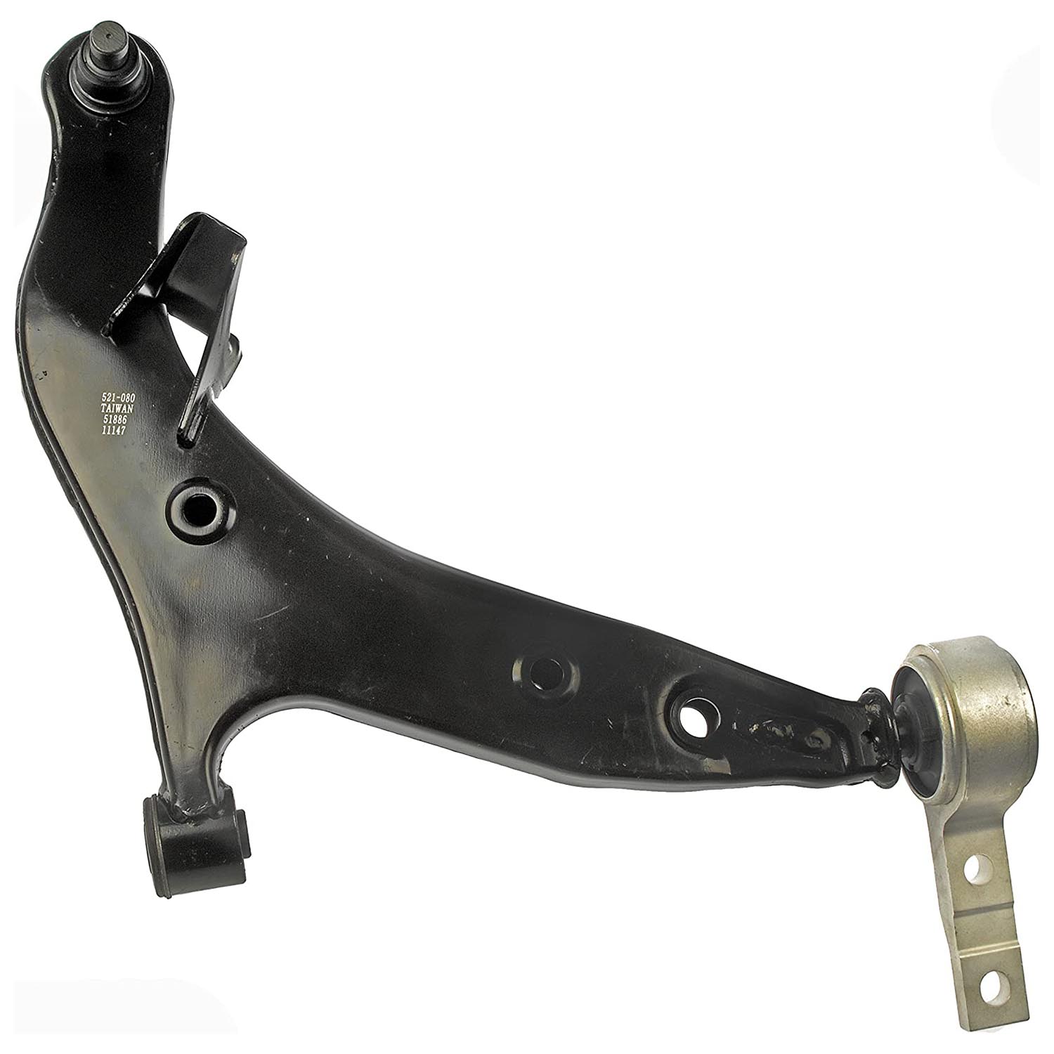 521-080 Front, Passenger Side, Lower Control Arm, OE Solutions Series - CONTROL ARM - Suspension Control Arm - A-Arm - L-Arm - This suspension control arm and ball joint assembly is a direct replacement for the original equipment on specific vehicle applications. An industry-leading evaluation process ensures a smooth ride, directional stability and predictable dynamics. - Nissan Quest 2009-04 - Dorman 521-080 Front Passenger Side Lower Suspension Control Arm and Ball Joint Assembly Compatible with Select Nissan Models - Suspension Control Arm