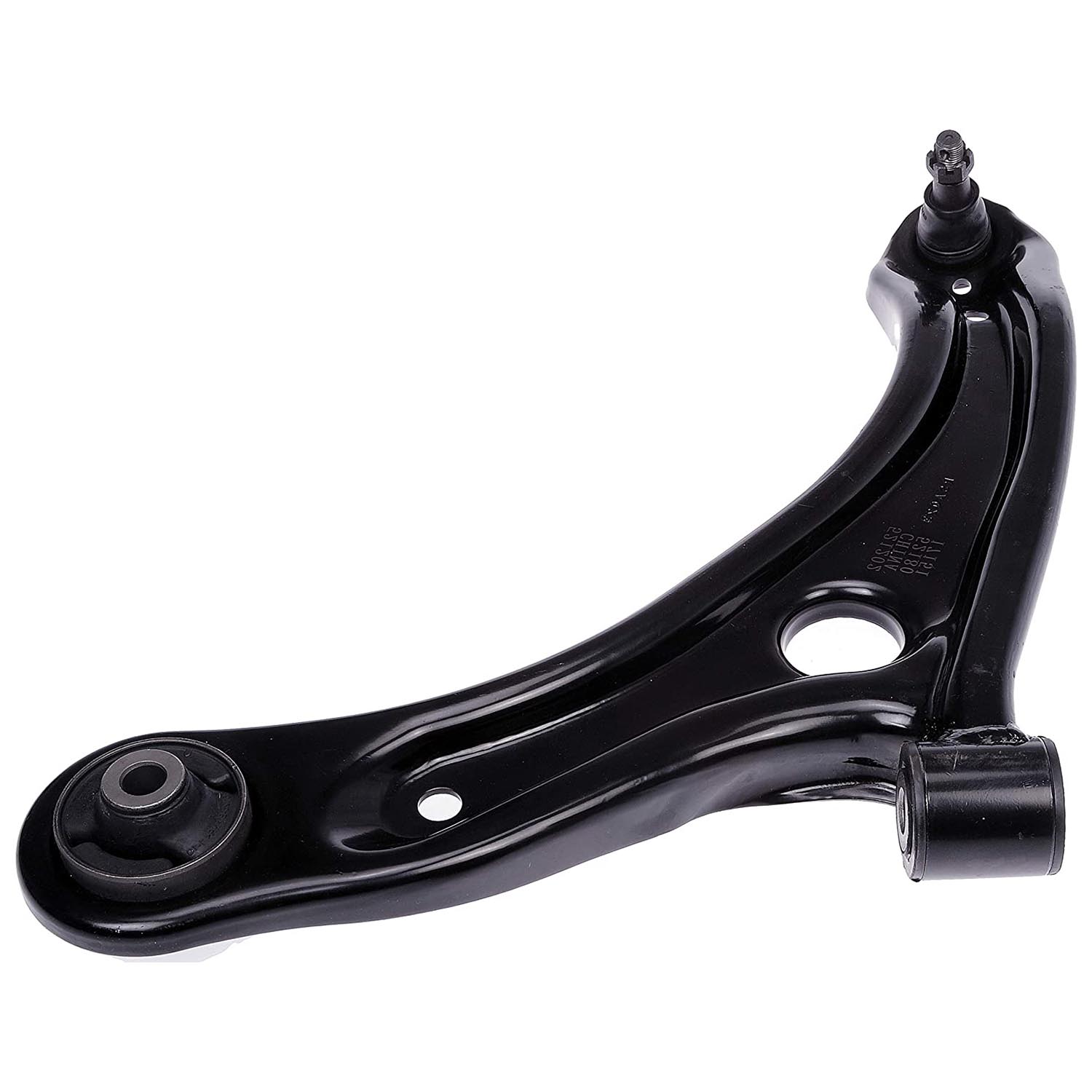 521-201 Front, Driver Side, Lower Control Arm, OE Solutions Series - CONTROL ARM - Suspension Control Arm And Ball Joint Assembly - L-Arm - A-Arm - This suspension control arm and ball joint assembly is a direct replacement for the original equipment on specific vehicle applications. An industry-leading evaluation process ensures a smooth ride, directional stability and predictable dynamics. - Honda City 2020-14, Honda Fit 2020-15 - Dorman 521-201 Front Driver Side Lower Suspension Control Arm and Ball Joint Assembly Compatible with Select Honda Models - Suspension Control Arm