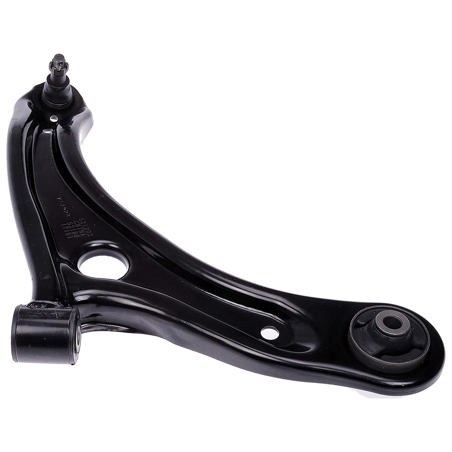 521-202 Front, Passenger Side, Lower Control Arm, OE Solutions Series - CONTROL ARM - Suspension Control Arm And Ball Joint Assembly - A-Arm - L-Arm - This suspension control arm and ball joint assembly is a direct replacement for the original equipment on specific vehicle applications. An industry-leading evaluation process ensures a smooth ride, directional stability and predictable dynamics. - Honda City 2020-14, Honda Fit 2020-15 - Dorman 521-202 Front Passenger Side Lower Suspension Control Arm and Ball Joint Assembly Compatible with Select Honda Models - Suspension Control Arm