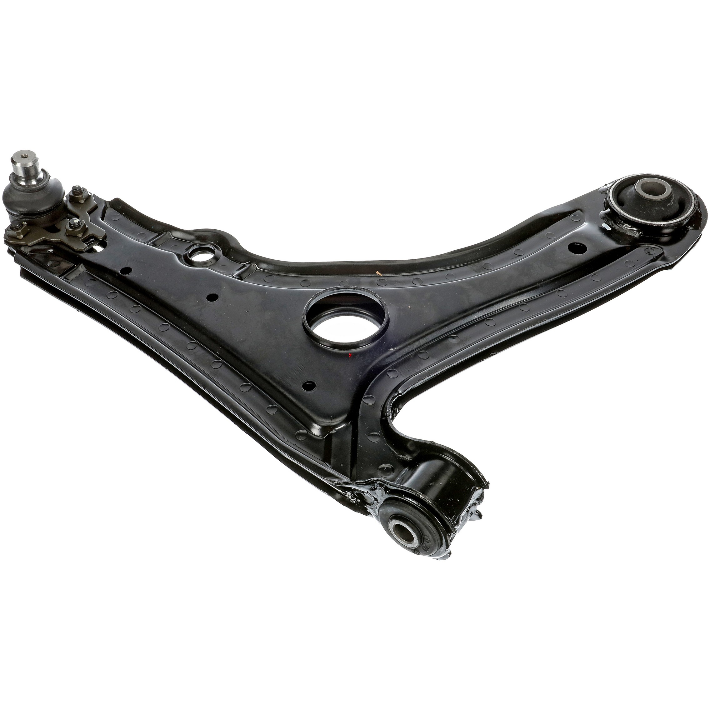521-246 Front, Passenger Side, Lower Control Arm, OE Solutions Series - CONTROL ARM - Suspension Control Arm - A-Arm - L-Arm - This suspension control arm and ball joint assembly is a direct replacement for the original equipment on specific vehicle applications. An industry-leading evaluation process ensures a smooth ride, directional stability and predictable dynamics. - Volkswagen Golf 1988-85, Volkswagen Jetta 1988-85 - Suspension Control Arm