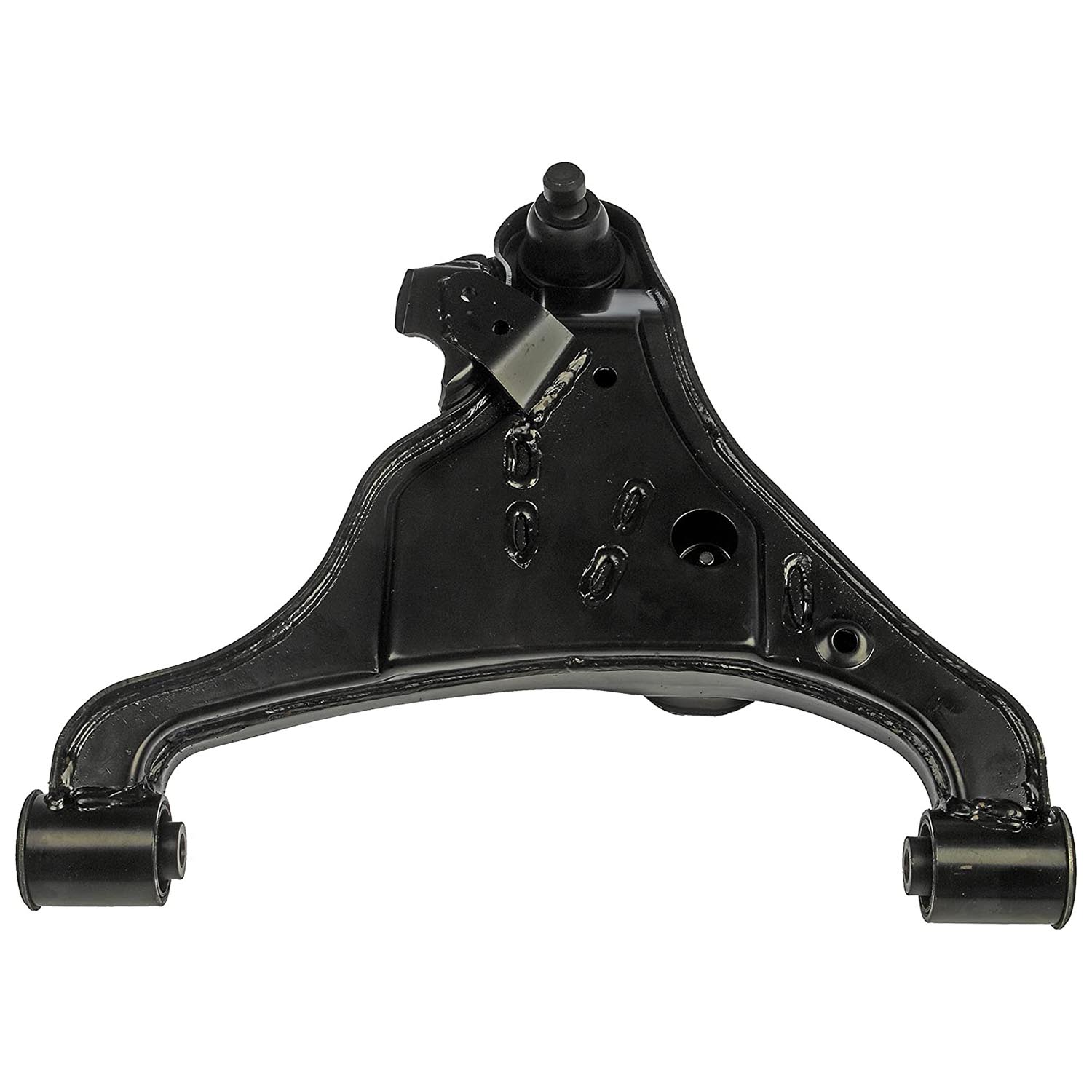 521-531 Front, Driver Side, Lower Control Arm, OE Solutions Series - CONTROL ARM - Suspension Control Arm - L-Arm - A-Arm - This suspension control arm and ball joint assembly is a direct replacement for the original equipment on specific vehicle applications. An industry-leading evaluation process ensures a smooth ride, directional stability and predictable dynamics. - Nissan Frontier 2022-05, Nissan Pathfinder 2012-05, Nissan Xterra 2015-05, Suzuki Equator 2012-09 - Dorman 521-531 Front Driver Side Lower Suspension Control Arm and Ball Joint Assembly Compatible with Select Nissan/Suzuki Models - Suspension Control Arm