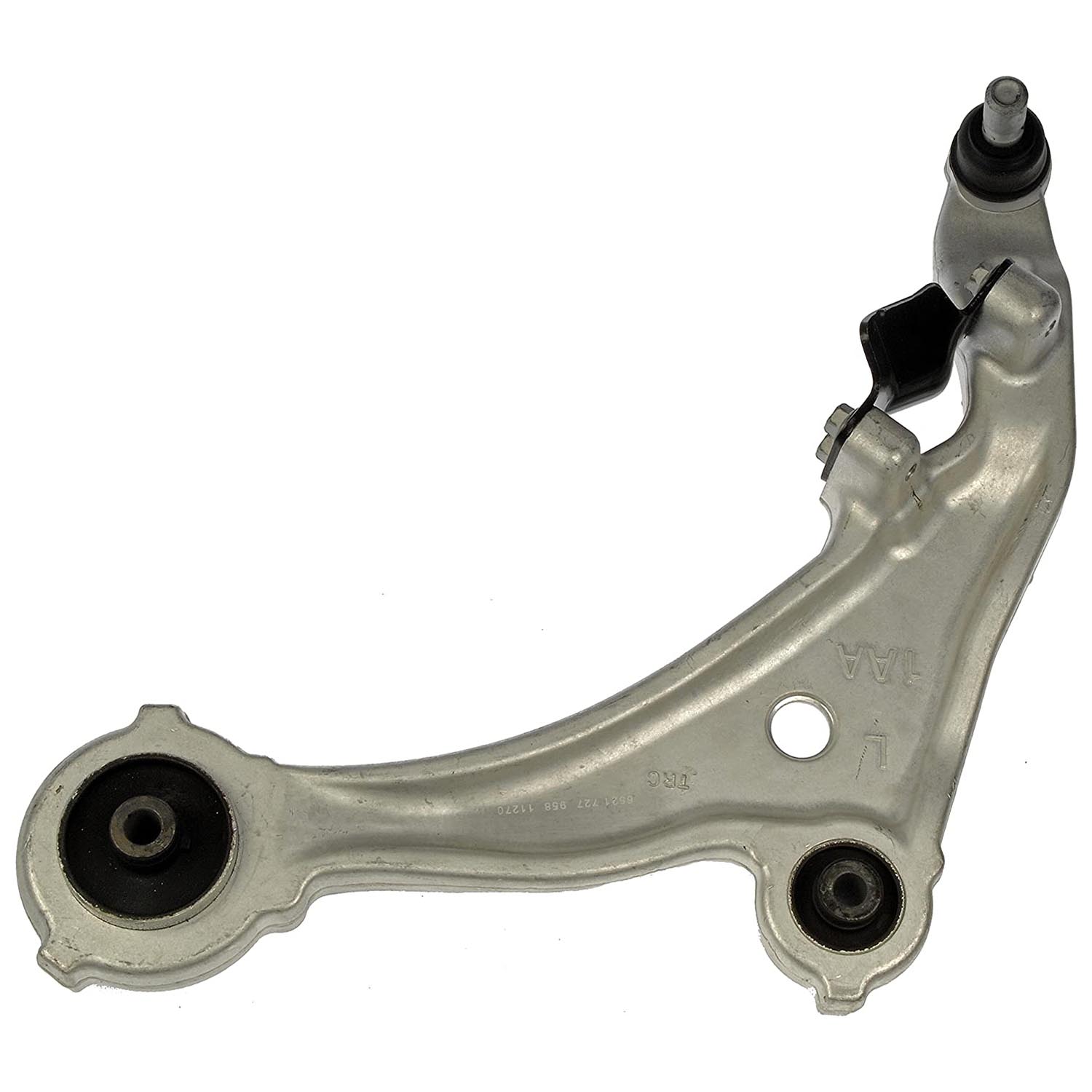 521-727 Front, Driver Side, Lower Control Arm, OE Solutions Series - CONTROL ARM - Suspension Control Arm - L-Arm - A-Arm - This suspension control arm and ball joint assembly is a direct replacement for the original equipment on specific vehicle applications. An industry-leading evaluation process ensures a smooth ride, directional stability and predictable dynamics. - Nissan Murano 2014-09 - Dorman 521-727 Front Driver Side Lower Suspension Control Arm and Ball Joint Assembly Compatible with Select Nissan Models - Suspension Control Arm