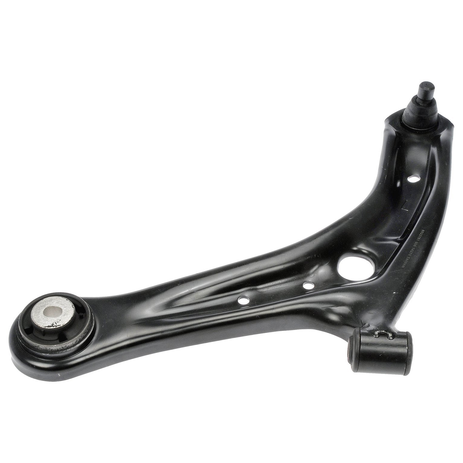 522-761 Front, Driver Side, Lower Control Arm, OE Solutions Series - CONTROL ARM - Suspension Control Arm - A-Arm - L-Arm - This suspension control arm and ball joint assembly is a direct replacement for the original equipment on specific vehicle applications. An industry-leading evaluation process ensures a smooth ride, directional stability and predictable dynamics. - Ford Fiesta 2019-11, Ford Figo 2021-16 - Dorman 522-761 Front Driver Side Lower Suspension Control Arm and Ball Joint Assembly Compatible with Select Ford Models - Suspension Control Arm