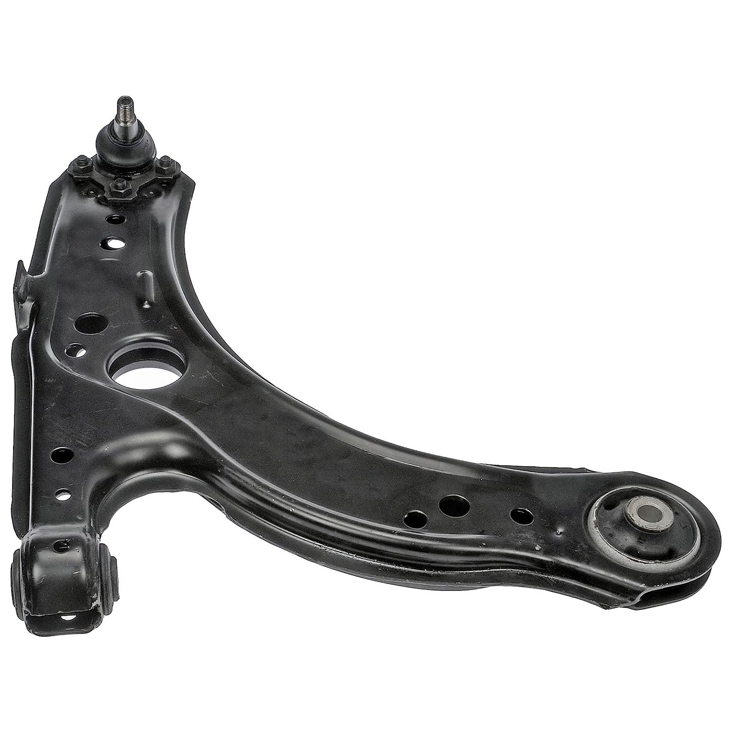 524-144 Front, Passenger Side, Lower Control Arm, OE Solutions Series - Control Arm - Suspension Control Arm - A-Arm - L-Arm - This suspension control arm and ball joint assembly is a direct replacement for the original equipment on specific vehicle applications. An industry-leading evaluation process ensures a smooth ride, directional stability and predictable dynamics. - Audi 2005-98, Seat 2005-01, Volkswagen 2015-98 - Dorman 524-144 Front Passenger Side Lower Suspension Control Arm and Ball Joint Assembly Compatible with Select Audi / Seat / Volkswagen Models - Suspension Control Arm