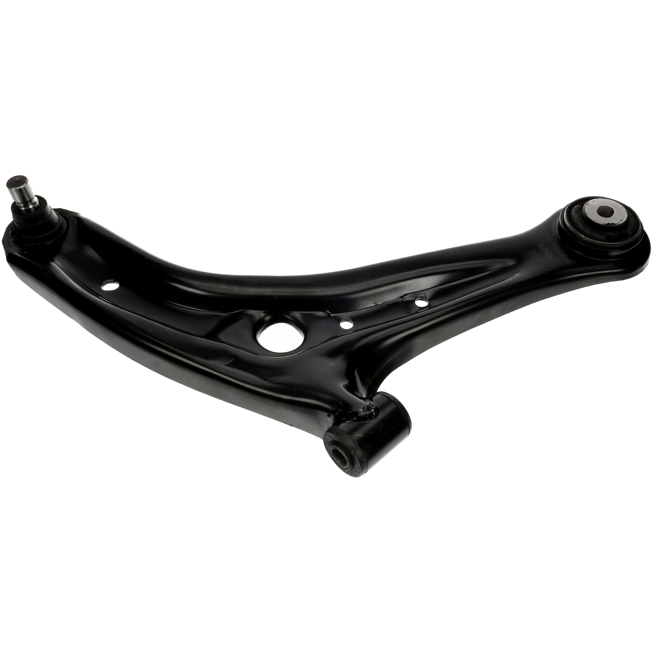 524-270 Front, Passenger Side, Lower Control Arm, OE Solutions Series - Control Arm - Suspension Control Arm - L-Arm - A-Arm - This suspension control arm and ball joint assembly is a direct replacement for the original equipment on specific vehicle applications. An industry-leading evaluation process ensures a smooth ride, directional stability and predictable dynamics. - Mazda 2 2015-11 - Dorman 524-270 Front Passenger Side Lower Suspension Control Arm and Ball Joint Assembly Compatible with Select Mazda Models - Suspension Control Arm