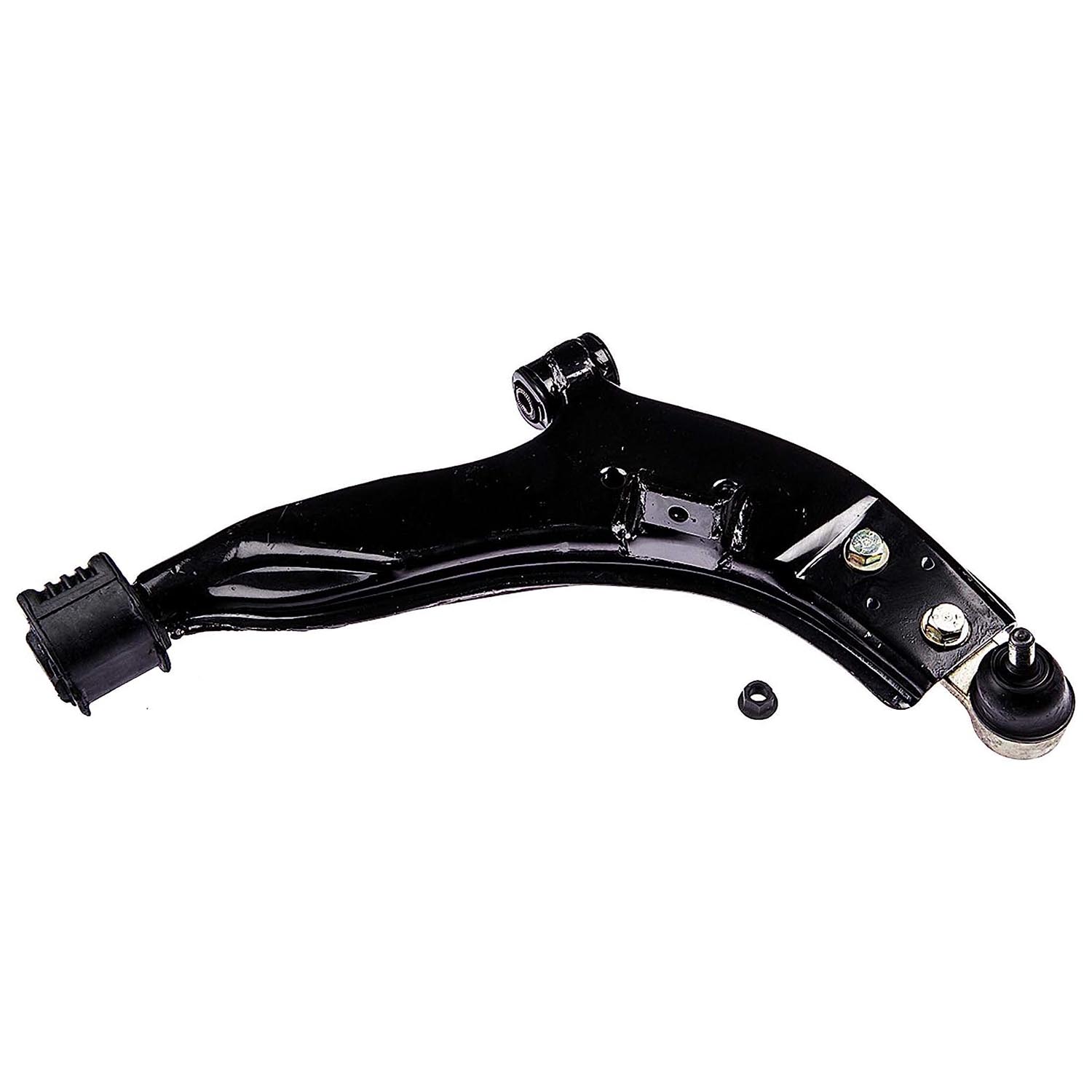 526-642 Front, Passenger Side, Lower Control Arm, OE Solutions Series - Control Arm - Suspension Control Arm - L-Arm - A-Arm - This suspension control arm and ball joint assembly is a direct replacement for the original equipment on specific vehicle applications. An industry-leading evaluation process ensures a smooth ride, directional stability and predictable dynamics. - Hyundai Elantra 1993-92 - Suspension Control Arm