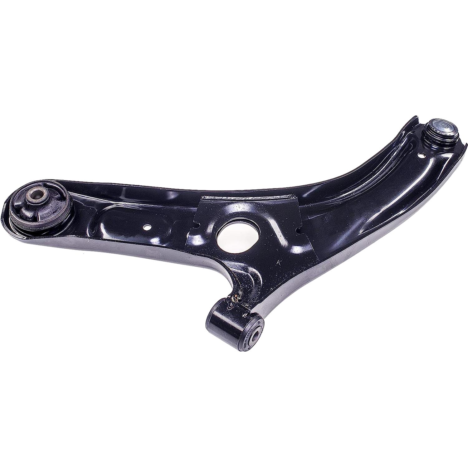 526-650 Front, Passenger Side, Lower Control Arm, OE Solutions Series - Control Arm - Suspension Control Arm - L-Arm - A-Arm - This suspension control arm and ball joint assembly is a direct replacement for the original equipment on specific vehicle applications. An industry-leading evaluation process ensures a smooth ride, directional stability and predictable dynamics. - Kia Forte 2018-14, Kia Forte Koup 2016-14, Kia Forte5 2018-14 - Dorman 526-650 Front Passenger Side Lower Suspension Control Arm and Ball Joint Assembly Compatible with Select Kia Models - Suspension Control Arm