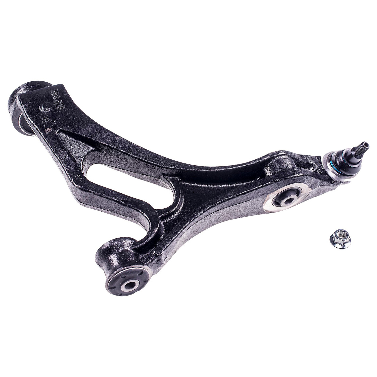 526-808 Front, Passenger Side, Lower Control Arm, OE Solutions Series - Control Arm - Suspension Control Arm And Ball Joint Assembly - L-Arm - A-Arm - This suspension control arm and ball joint assembly is a direct replacement for the original equipment on specific vehicle applications. An industry-leading evaluation process ensures a smooth ride, directional stability and predictable dynamics. - Porsche Cayenne 2010-08, Volkswagen Touareg 2010-09 - Suspension Control Arm