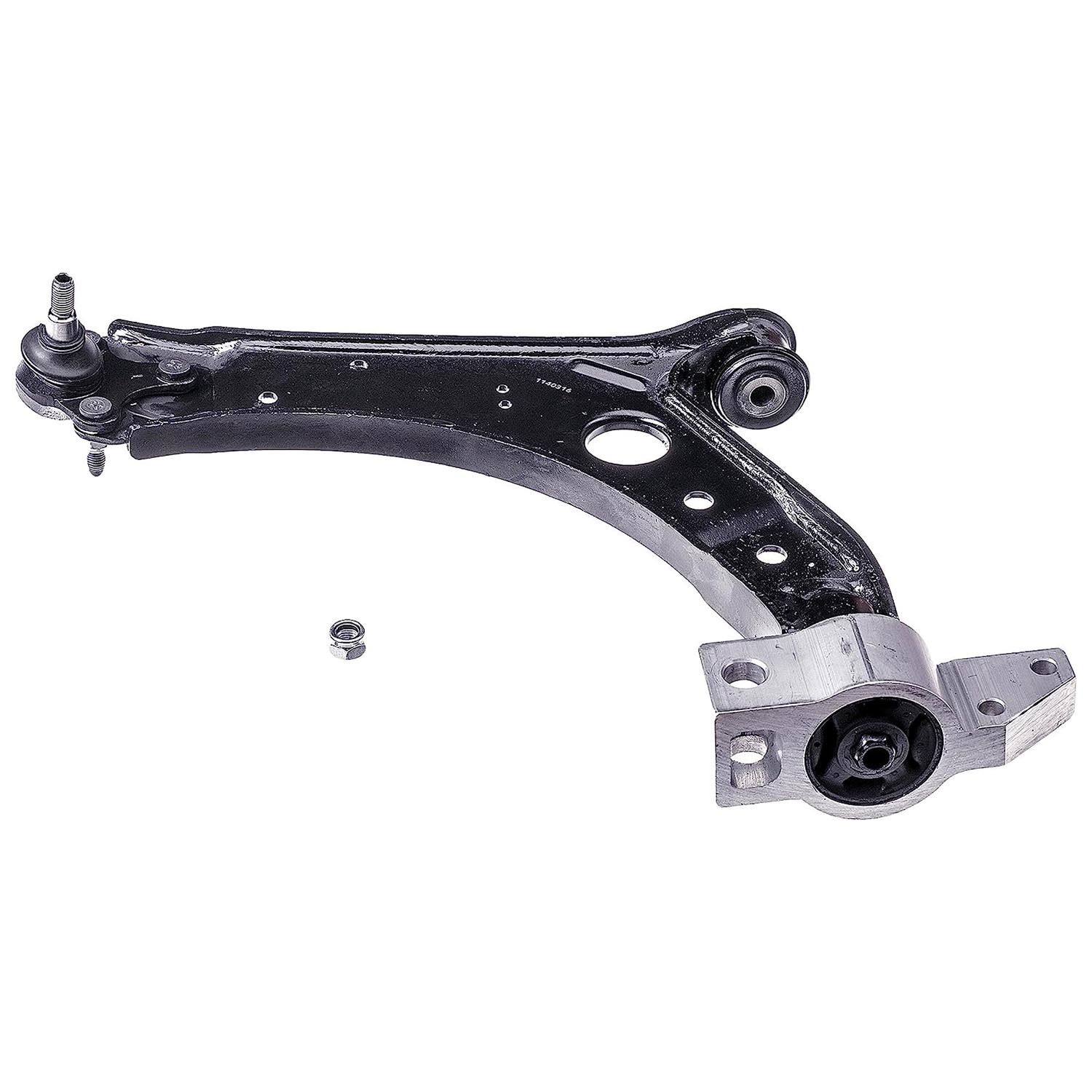 526-947 Front, Driver Side, Lower Control Arm, OE Solutions Series - Control Arm - Suspension Control Arm - A-Arm - L-Arm - This suspension control arm and ball joint assembly is a direct replacement for the original equipment on specific vehicle applications. An industry-leading evaluation process ensures a smooth ride, directional stability and predictable dynamics. - Audi 2013-04, Seat 2015-05, Volkswagen 2011-05 - Suspension Control Arm