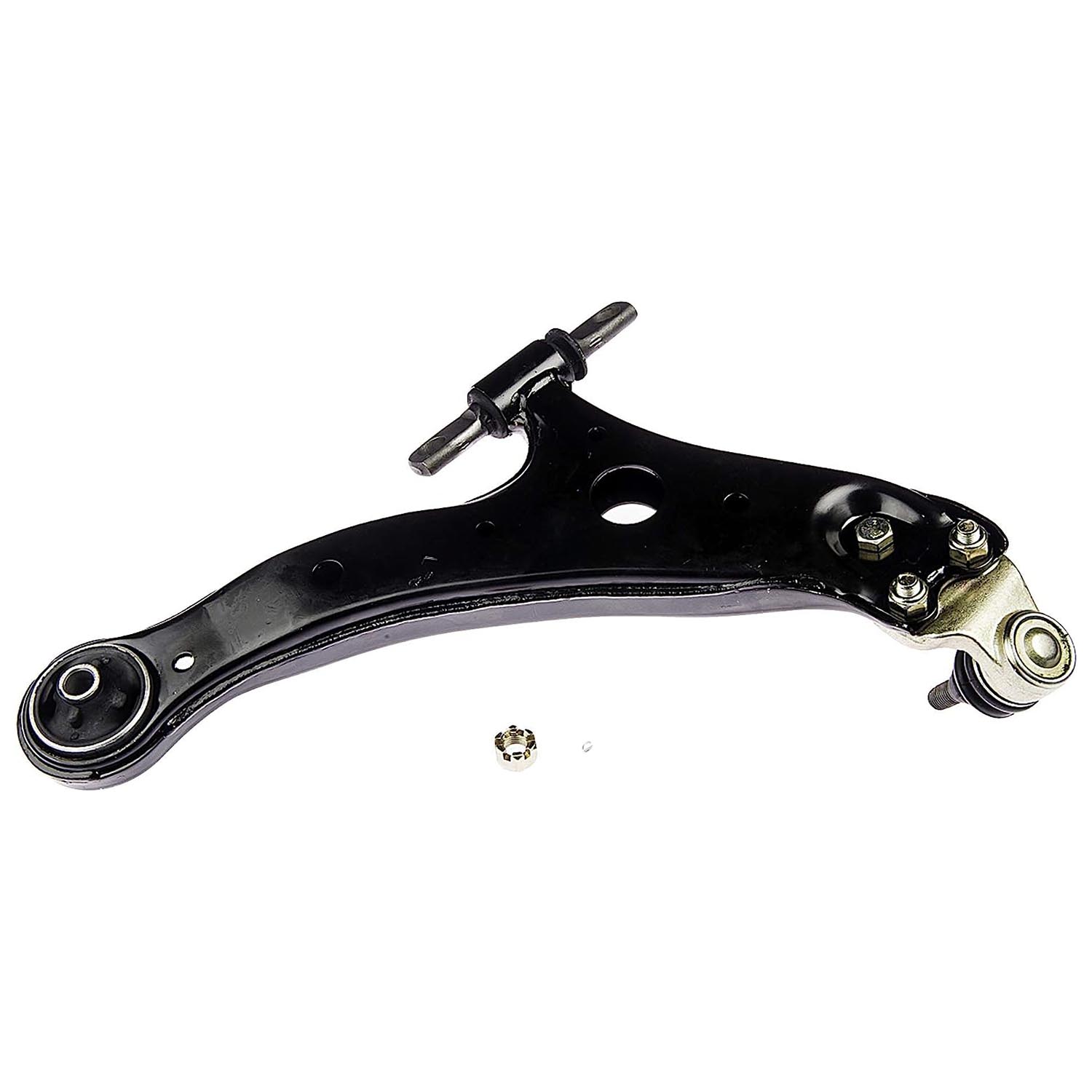 527-003 Front, Driver Side, Lower Control Arm, OE Solutions Series - Control Arms - Suspension Control Arm - A-Arm - L-Arm - This suspension control arm and ball joint assembly is a direct replacement for the original equipment on specific vehicle applications. An industry-leading evaluation process ensures a smooth ride, directional stability and predictable dynamics. - Lexus 2009-02, Toyota 2008-01 - Suspension Control Arm