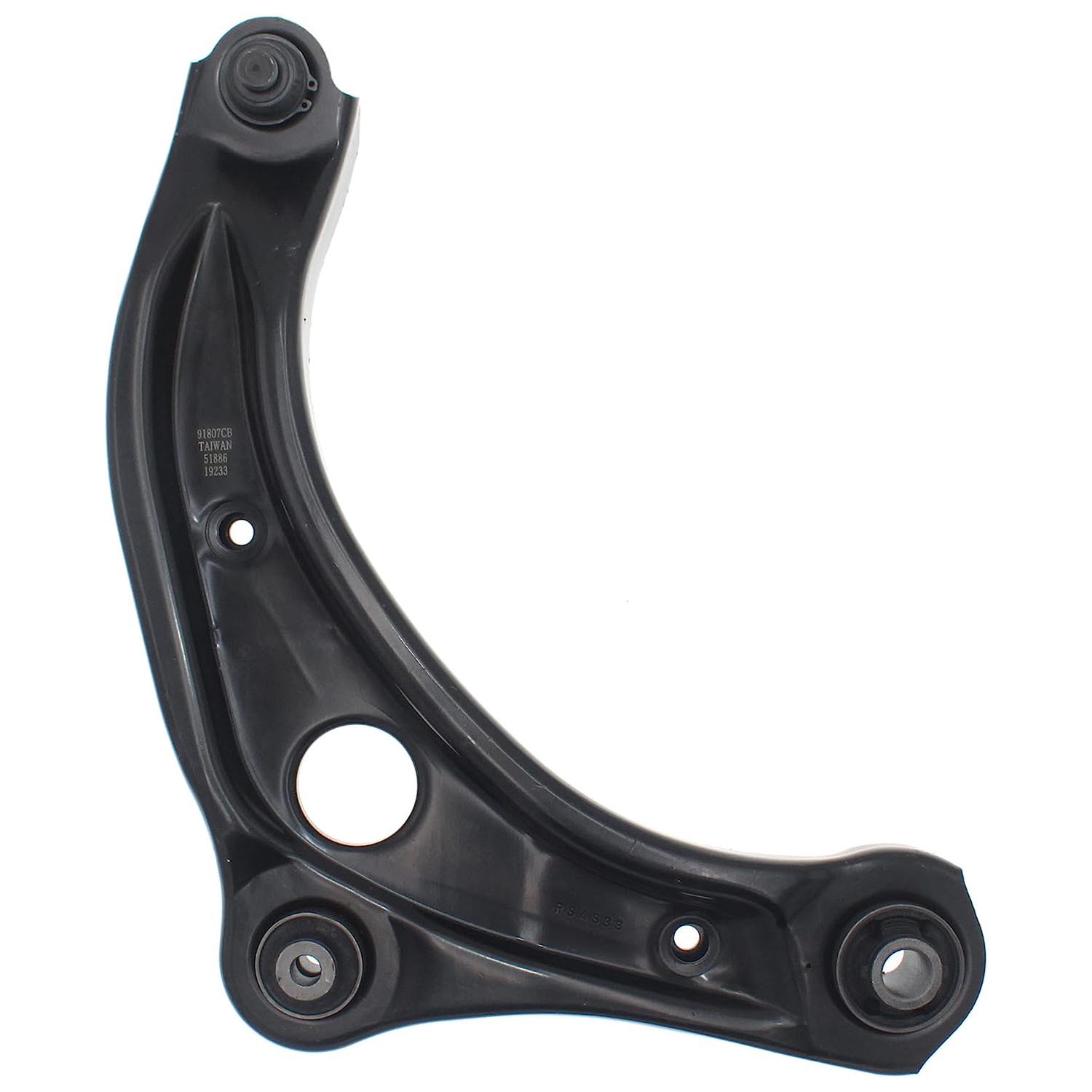 527-038 Front, Passenger Side, Lower Control Arm, OE Solutions Series - Control Arm - Suspension Control Arm - L-Arm - A-Arm - This suspension control arm and ball joint assembly is a direct replacement for the original equipment on specific vehicle applications. An industry-leading evaluation process ensures a smooth ride, directional stability and predictable dynamics. - Nissan Kicks 2022-17, Nissan Versa 2022-20 - Dorman 527-038 Front Passenger Side Lower Suspension Control Arm and Ball Joint Assembly Compatible with Select Nissan Models - Suspension Control Arm