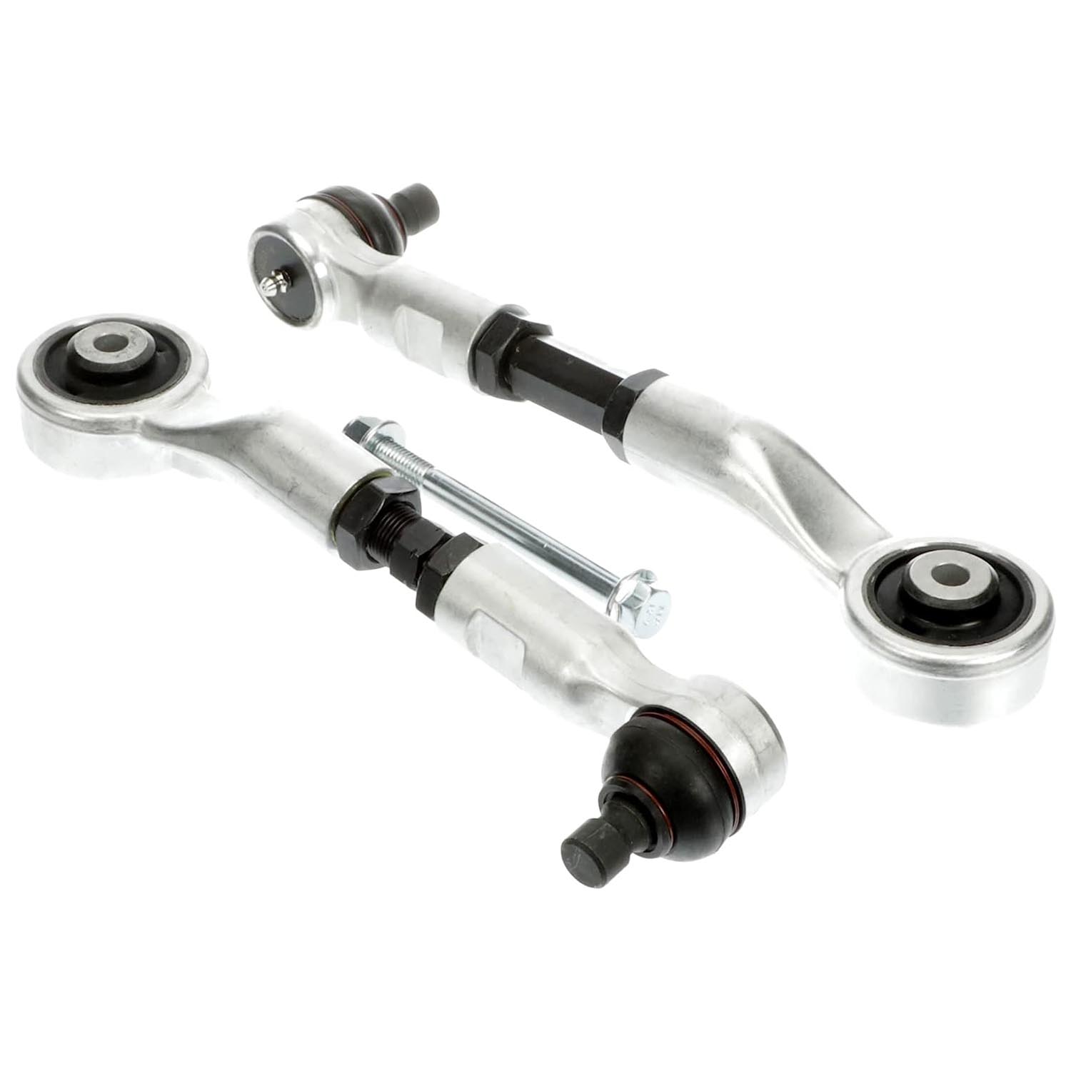 528-203 Front, Driver and Passenger Side, Upper, Frontward or Rearward Control Arm, OE Solutions Series - Adj Control Arm - Alignment Caster / Camber Control Arm - Alignment Caster / Camber Arm - Adjustable Caster / Camber Control Arm - This replacement caster camber control arm is adjustable to allow for proper wheel alignment, such as after collision repairs, and for vehicles with modified suspensions or aftermarket wheels. - Audi 2018-08, Porsche 2022-15 - Alignment Caster / Camber Control Arm - Suspension Control Arm and Ball Joint Assembly