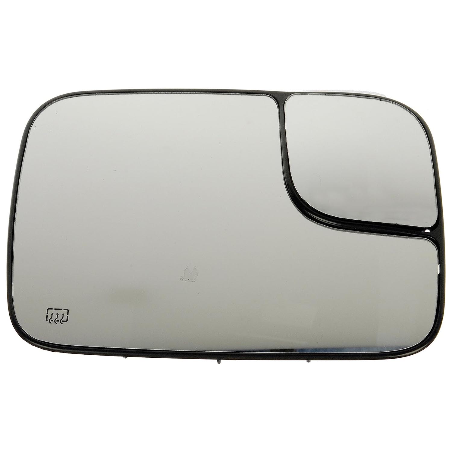 56277 Passenger Side Help Series Mirror Glass, Heated, No Blind Spot Feature - Dorman - HELP Door Mirror Glass 56277 - Heated Plastic Backed Mirror Right
