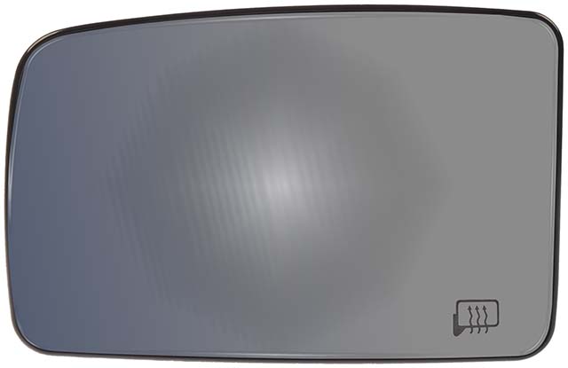 56308 Driver Side Help Series Mirror Glass, Heated, No Blind Spot Feature - Dorman 56308 Driver Side Heated Door Mirror Glass Compatible with Select Ford / Lincoln Models - Dorman - HELP Door Mirror Glass 56308 - Heated Plastic Backed Mirror Left