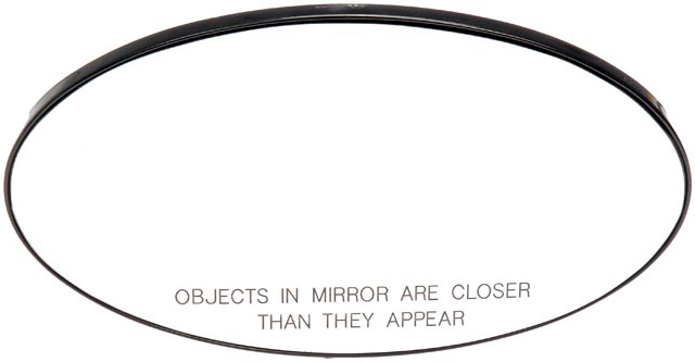 56713 Passenger Side Help Series Mirror Glass, Heated, No Blind Spot Feature - Dorman 56713 Passenger Side Door Mirror Glass Compatible with Select Mini Models - Dorman - HELP Door Mirror Glass 56713 - Plastic Backed Door Mirror Glass