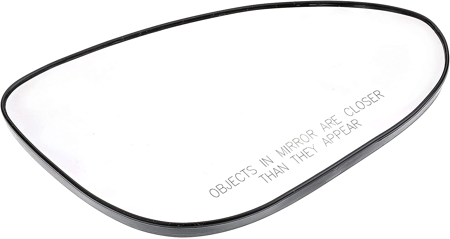 56965 Passenger Side Help Series Mirror Glass, Non-Heated, No Blind Spot Feature - Dorman - HELP Door Mirror Glass 56965 - Non Heated Plastic Backed Mirror Right