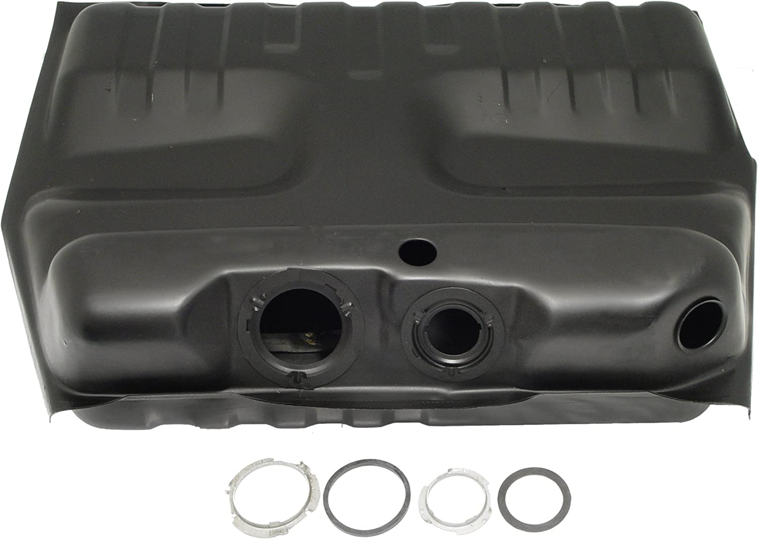 576-016 Galvanized Steel Fuel Tank, 16 gallons / 61 liters, OE Solutions Series - Dorman 576-016 Fuel Tank Compatible with Select Chrysler / Dodge / Plymouth Models - Dorman Fuel Tank 576-016 - FUEL TANK - Steel Fuel Tank - Gas Tank - This replacement fuel tank is precision-engineered to match the fit and function of the original fuel tank on specified vehicles. - Chrysler 1990-88, Dodge 1990-88, Plymouth 1990-89 - Steel Fuel Tank