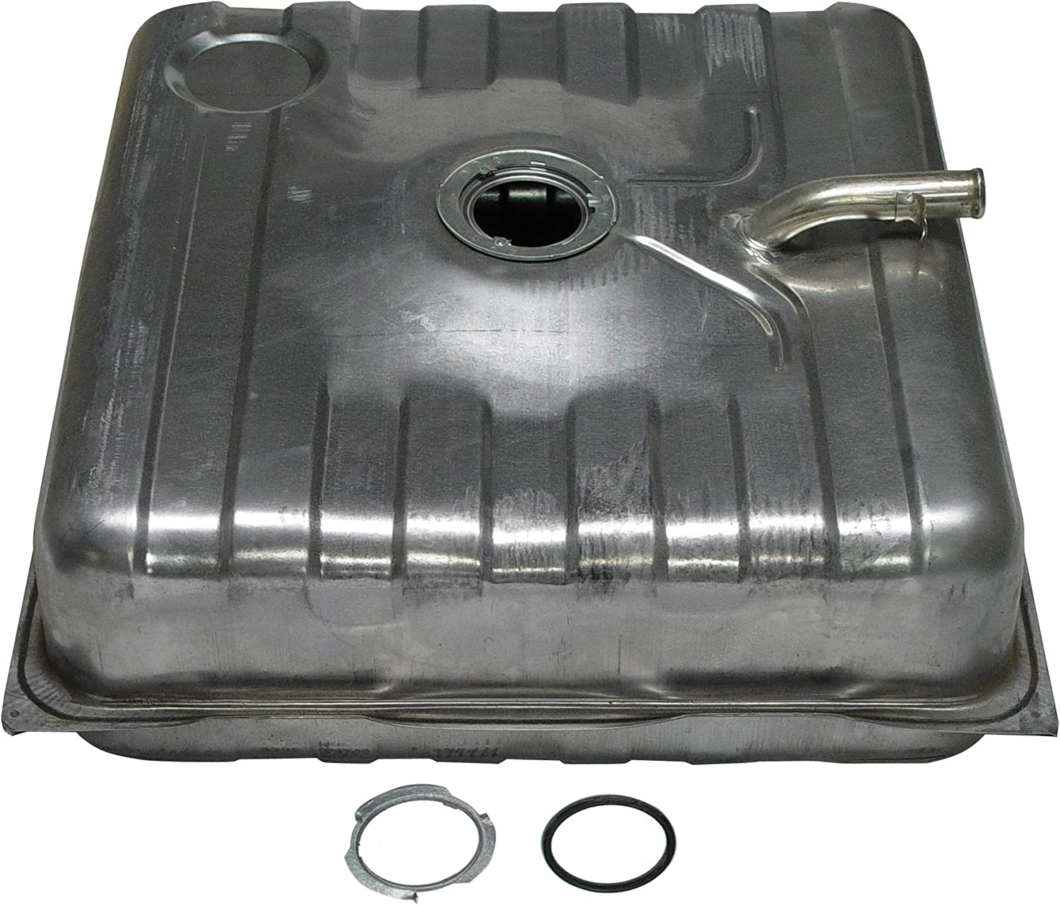 576-319 Galvanized Steel Fuel Tank, 25 gallons / 95 liters, OE Solutions Series - Dorman 576-319 Fuel Tank Compatible with Select Chevrolet/GMC Models - Dorman Fuel Tank 576-319 - FUEL TANK - Steel Fuel Tank - Gas Tank - This replacement fuel tank is precision-engineered to match the fit and function of the original fuel tank on specified vehicles. - Chevrolet 1981-73, GMC 1981-73