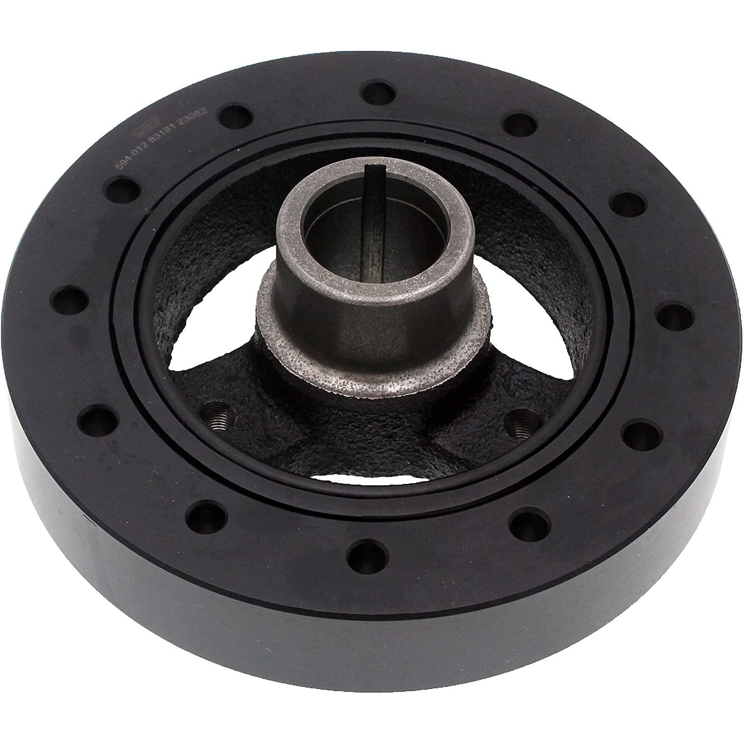 594-012 Harmonic Balancer, OE Solutions Series - Dorman 594-012 Engine Harmonic Balancer Compatible with Select Models - Dorman Harmonic Balancer 594-012 - Engine Harmonic Balancer - Harmonic Balancer Assembly - HARMONIC BALANCER - Harmonic Balancer Assembly - Crankshaft Damper - Crankshaft Pulley - Crankshaft Dampener - Harmonic Dampener - Engine Harmonic Balancer - This direct replacement harmonic balancer features a stress-resistant rubber bond to properly absorb engine vibration. Stringent standards help ensure excellent tensile and impact strength for greater durability. - Chevrolet 1998-69, GMC 1998-69, Oldsmobile 1979-77, Pontiac 1992-85, Pontiac 1979-78