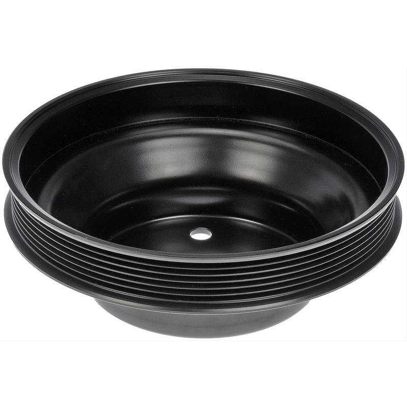 594-530 OE Solutions Series Crankshaft Pulley - Black, Steel, Single groove, Direct Fit, Sold individually - Balancer Pulley - Harmonic Balancer Pulley - Engine Balancer Pulley - This engine harmonic balancer pulley is designed to match the fit and function of the original pulley on specified applications. Made of quality materials, it is engineered for reliable performance and durability. - General Motors 2014-87, Isuzu 2003-93 - Dorman 594-530 Engine Harmonic Balancer Pulley Compatible with Select Models - Dorman 594-530 Engine Harmonic Balancer Pulley for Specific Models Fits select: 1999-2014 CHEVROLET SILVERADO, 1988-2000 CHEVROLET GMT-400 - DORMAN Engine Harmonic Balancer Pulley for GMC - Black - Dorman Harmonic Balancer 594-530 - Harmonic Balancer Pulley
