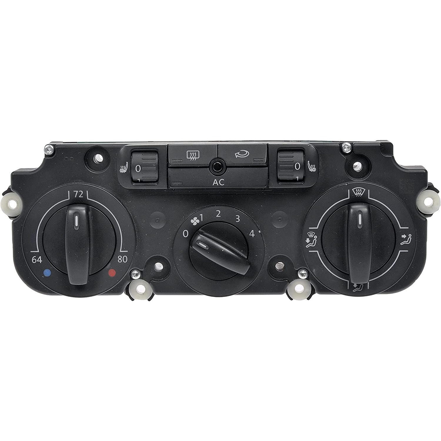 599-265 OE Solutions Series Climate Control Unit - Sold individually - Dorman 599-265 Remanufactured Climate Control Module Compatible with Select Volkswagen Models - Dorman A/C Selector Mode Switch 599-265 - DORMAN Remanufactured Climate Control Module for Ford - Black - Reman Climate Ctrl - Remanufactured Climate Control Module - AC Control Head - HVAC Control Head - Climate Control Module - Climate controls stopped working? Seamlessly restore operation by easily swapping the malfunctioning original module with this fully tested replacement unit. - Volkswagen 2011-05 - Remanufactured Climate Control Module