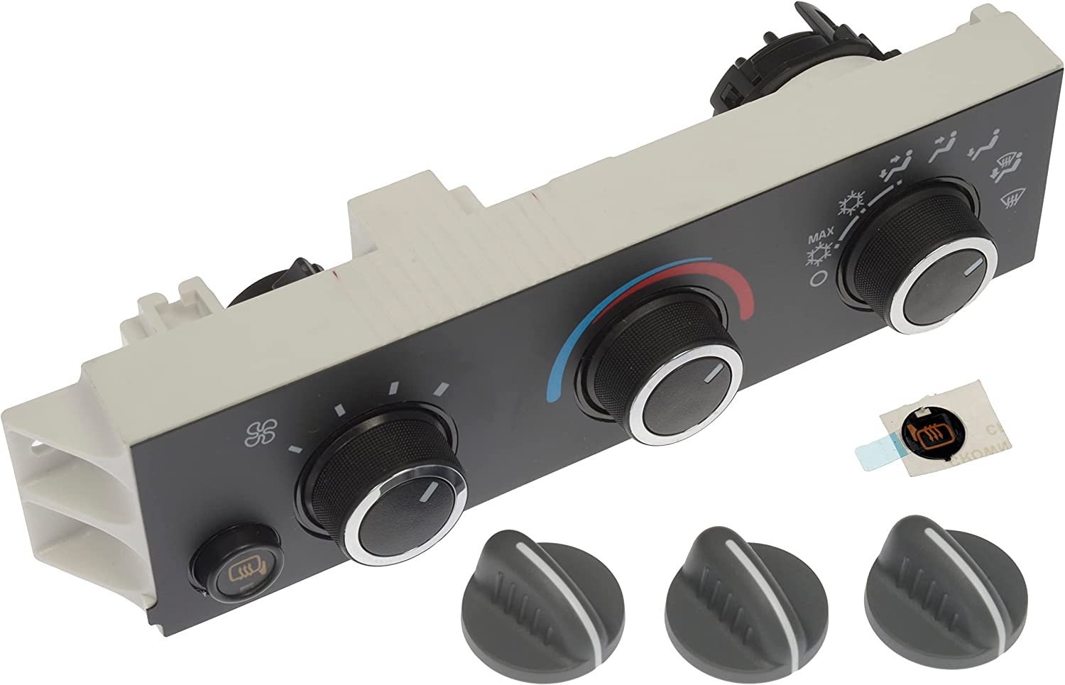 599-294 OE Solutions Series Climate Control Unit - Sold individually - Climate Control Module - Climate Control Module - AC Control Head - HVAC Control Head - Climate controls stopped working? Seamlessly restore operation by easily swapping the malfunctioning original module with this fully tested replacement unit. - Chevrolet 2021-01, Chevrolet 1996, GMC 2021-96 - Dorman 599-294 Front Climate Control Module Compatible with Select Chevrolet/GMC Models - Dorman A/C Control Module 599-294