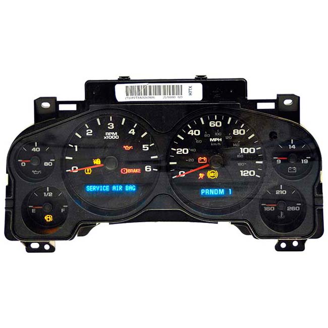 599-333 Instrument Cluster OE Solutions Series - Dorman Instrument Cluster 599-333 - DORMAN Remanufactured Instrument Cluster - Reman Instrmnt Clstr - Remanufactured Instrument Cluster - Instrument Binnacle - Instrument Cluster - Speedometer - Instrument Gauges - This instrument cluster has been professionally remanufactured to precise specifications to restore the vehicle's appearance and essential functions. It has been thoroughly reconditioned and fully tested to ensure reliable operation. - Chevrolet 2012-07, GMC 2012, GMC 2010-07