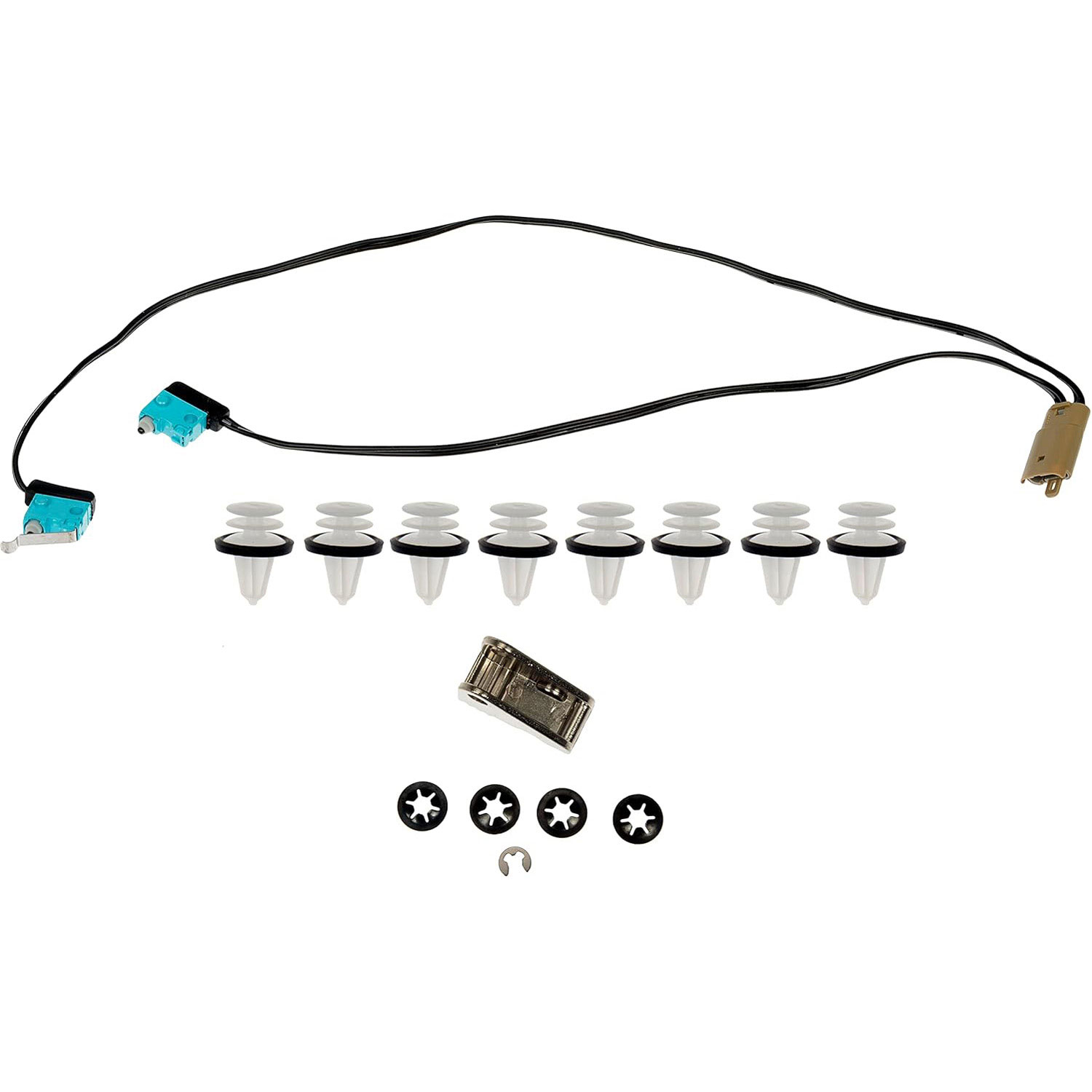 601-650 OE Solutions Series Door Handle Repair Kit - Front or Rear, Driver or Passenger Side - Door Handle Kit - Door Handle Repair Kit - Exterior Door Handle Repair - Outside Door Handle Repair Kit - On certain Tesla Model S sedans, the original equipment exterior door handle assembly can fail to present the handle when the weak internal paddle gear breaks or the microswitch wiring becomes damaged from constant flexing. This Dorman OE FIX exterior door handle repair kit features a stronger and longer-lasting stainless steel paddle gear, new microswitch, and the fasteners and O-rings required to make a complete repair that will help prevent future handle issues caused by the same failure-prone factory components. - Tesla S 2021-12 - Door Handle Repair Kit - Dorman 601-650 Door Handle Repair Kit Compatible with Select Tesla Models (OE FIX) - Dorman Exterior Door Handle Repair Kit 601-650