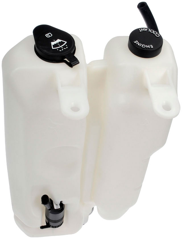 603-039 Coolant Reservoir, 4.3L, 6Cyl OE Solutions Series - Dorman 603-039 Front Engine Coolant Reservoir Compatible with Select Chevrolet / GMC Models - Dorman Windshield Washer Reservoir 603-039 - Dual Coolant / Windshield Washer Fluid Reservoir - Dual Coolant / Windshield Washer Fluid Reservoir: White, Plastic, Original Equipment Replacement - Fluid Reservoir - Dual Coolant / Windshield Washer Fluid Reservoir - Coolant Reservoir - Degas Bottle - Coolant Bottle - Surge Tank - Anti-Freeze Reservoir - This replacement engine coolant reservoir is manufactured from quality materials to withstand the stresses of underhood heat and engine vibration. It is engineered and manufactured to match the fit and function of the original part. - Chevrolet Astro 2005-95, GMC Safari 2005-95