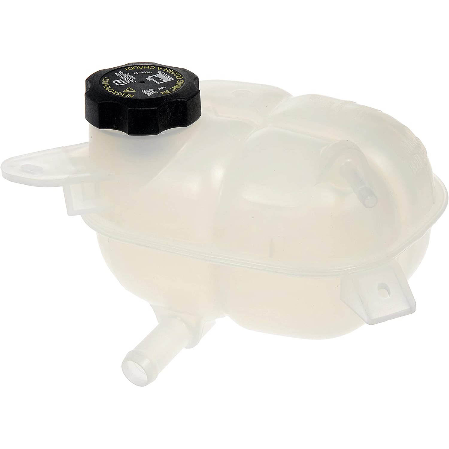 603-059 Coolant Reservoir, OE Solutions Series - Dorman - 603-059 - PRESSURIZED COOLANT RESERVOIR - Dorman Coolant Recovery Tank 603-059 - Fluid Reservoir - Pressurized Coolant Reservoir - Surge Tank - Coolant Reservoir - Anti-Freeze Reservoir - Degas Bottle - Coolant Bottle - This replacement engine coolant reservoir is manufactured from quality materials to withstand the stresses of underhood heat and engine vibration. It is engineered and manufactured to match the fit and function of the original part. - Chevrolet Cobalt 2010-05, Pontiac G4 2006-05, Pontiac G5 2010-07, Pontiac Pursuit 2006-05 - Pressurized Coolant Reservoir - Pressurized Coolant Reservoir: White And Black, Plastic, Original Equipment Replacement
