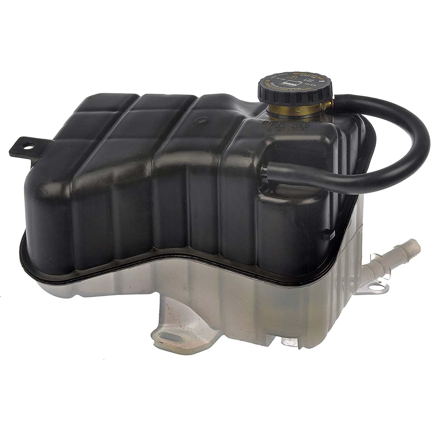 603-122 Coolant Reservoir, OE Solutions Series - Dorman 603-122 Front Engine Coolant Reservoir Compatible with Select Cadillac / Oldsmobile / Pontiac Models - Dorman 603-122 Front Engine Coolant Reservoir for Specific Cadillac / Oldsmobile / Pontiac Models, Black/White Fits select: 2004 CADILLAC PROFESSIONAL CHASSIS, 2000-2003 CADILLAC DEVILLE - Dorman Coolant Recovery Tank 603-122 - Fluid Reservoir - Pressurized Coolant Reservoir - Anti-Freeze Reservoir - Coolant Bottle - Degas Bottle - Surge Tank - Coolant Reservoir - This replacement engine coolant reservoir is manufactured from quality materials to withstand the stresses of underhood heat and engine vibration. It is engineered and manufactured to match the fit and function of the original part. - Cadillac DeVille 2005-00, Oldsmobile Aurora 2003-01, Pontiac Bonneville 2005-04 - Pressurized Coolant Reservoir - Pressurized Coolant Reservoir: Black And White, Plastic, Original Equipment Replacement