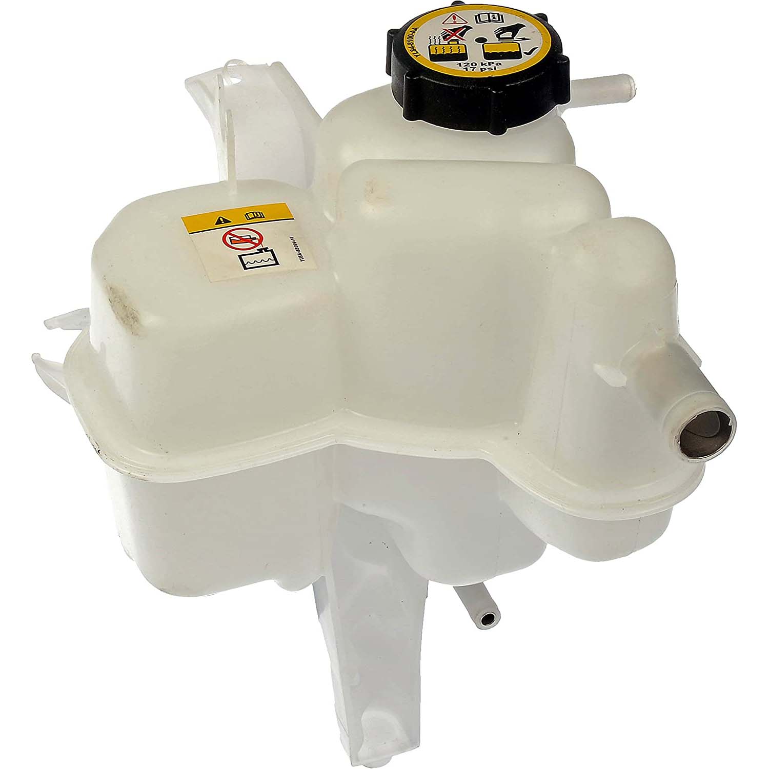 603-215 Coolant Reservoir, OE Solutions Series - Dorman 603-215 Front Engine Coolant Reservoir Compatible with Select Ford / Mercury Models - Dorman Coolant Recovery Tank 603-215 - Engine Coolant Reservoir Fits select: 2007-2012 FORD ESCAPE, 2007-2011 MERCURY MARINER - Fluid Reservoir - Pressurized Coolant Reservoir - Coolant Reservoir - Anti-Freeze Reservoir - Coolant Bottle - Degas Bottle - Surge Tank - This replacement engine coolant reservoir is manufactured from quality materials to withstand the stresses of underhood heat and engine vibration. It is engineered and manufactured to match the fit and function of the original part. - Ford Escape 2012-07, Ford Escape 2004-01, Mercury Mariner 2011-07 - Pressurized Coolant Reservoir - Pressurized Coolant Reservoir: Clear, Plastic, Original Equipment Replacement
