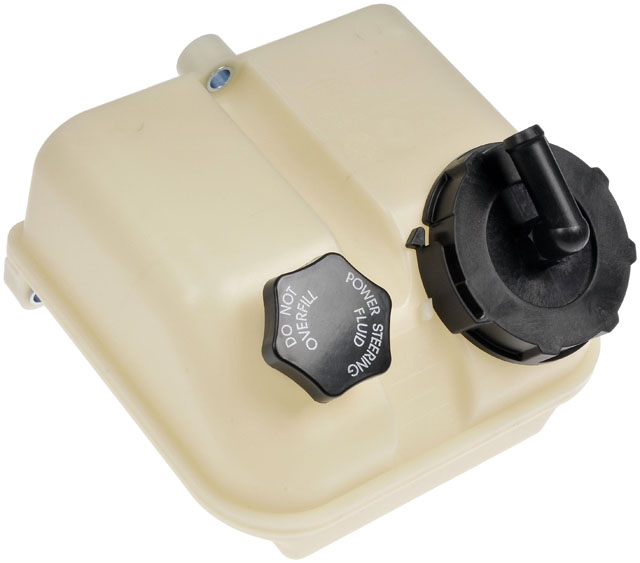 603-5206 HD Solutions Series Power Steering Reservoir - Black and White, Direct Fit, Sold individually - Dorman 603-5206 Heavy Duty Power Steering Reservoir Compatible with Select Freightliner Models (OE FIX) - Dorman - HD Solutions Power Steering Reservoir 603-5206 - DORMAN Power Steering Reservoir for Freightliner - Black - Heavy Duty Power Steering Reservoir