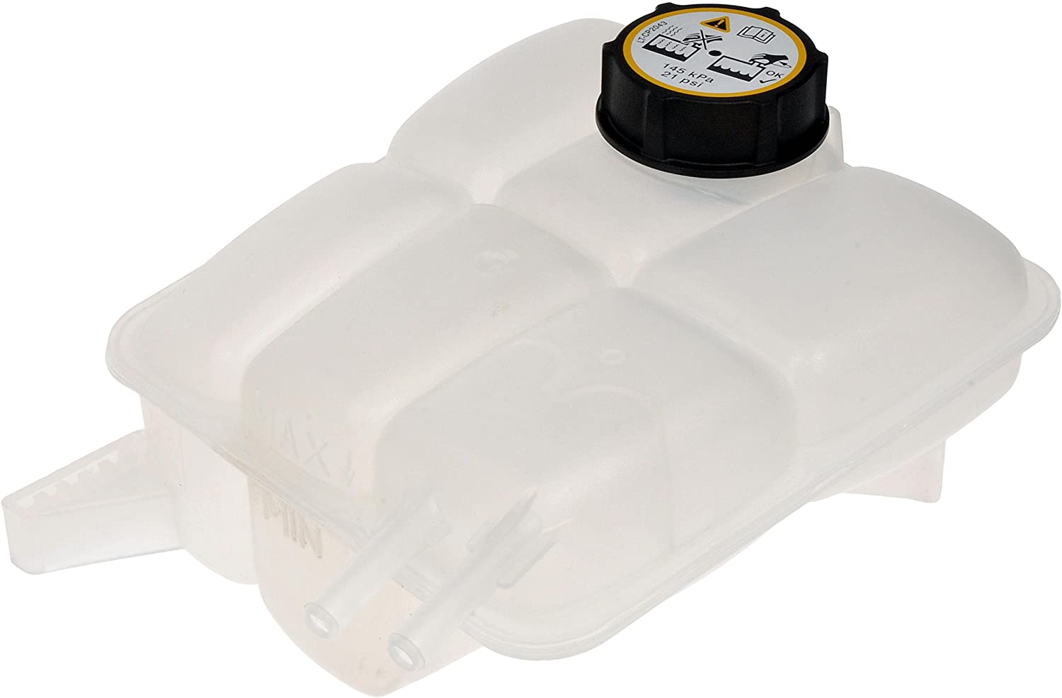 603-650 Coolant Reservoir, OE Solutions Series - Coolant Reservoir - Pressurized Coolant Reservoir - Anti-Freeze Reservoir - Degas Bottle - Coolant Bottle - Surge Tank - Fluid Reservoir - This replacement engine coolant reservoir is manufactured from quality materials to withstand the stresses of underhood heat and engine vibration. It is engineered and manufactured to match the fit and function of the original part. - Ford 2011-07, Volvo 2013-04 - Dorman 603-650 Front Engine Coolant Reservoir Compatible with Select Ford / Volvo Models - Dorman Coolant Recovery Tank 603-650 - Pressurized Coolant Reservoir - Pressurized Coolant Reservoir: White, Plastic, Original Equipment Replacement