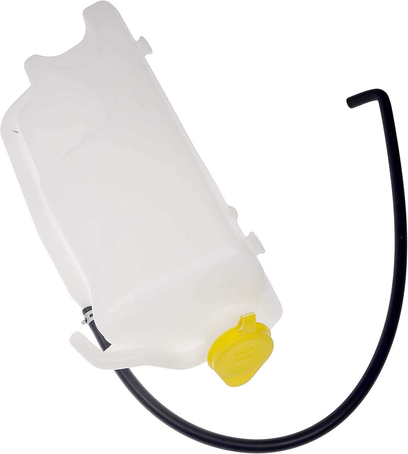 603-834 Coolant Reservoir, 3.8L, 6Cyl OE Solutions Series - Coolant Reservoir - Non Pressurized Coolant Reservoir - Fluid Reservoir - Degas Bottle - Coolant Bottle - Anti-Freeze Reservoir - Surge Tank - This replacement engine coolant reservoir is manufactured from quality materials to withstand the stresses of underhood heat and engine vibration. It is engineered and manufactured to match the fit and function of the original part. - Jeep Wrangler 2011-07 - Dorman 603-834 Engine Coolant Reservoir Compatible with Select Jeep Models - Dorman Coolant Recovery Tank 603-834 - Non Pressurized Coolant Reservoir - Non Pressurized Coolant Reservoir: Clear, Plastic, Original Equipment Replacement