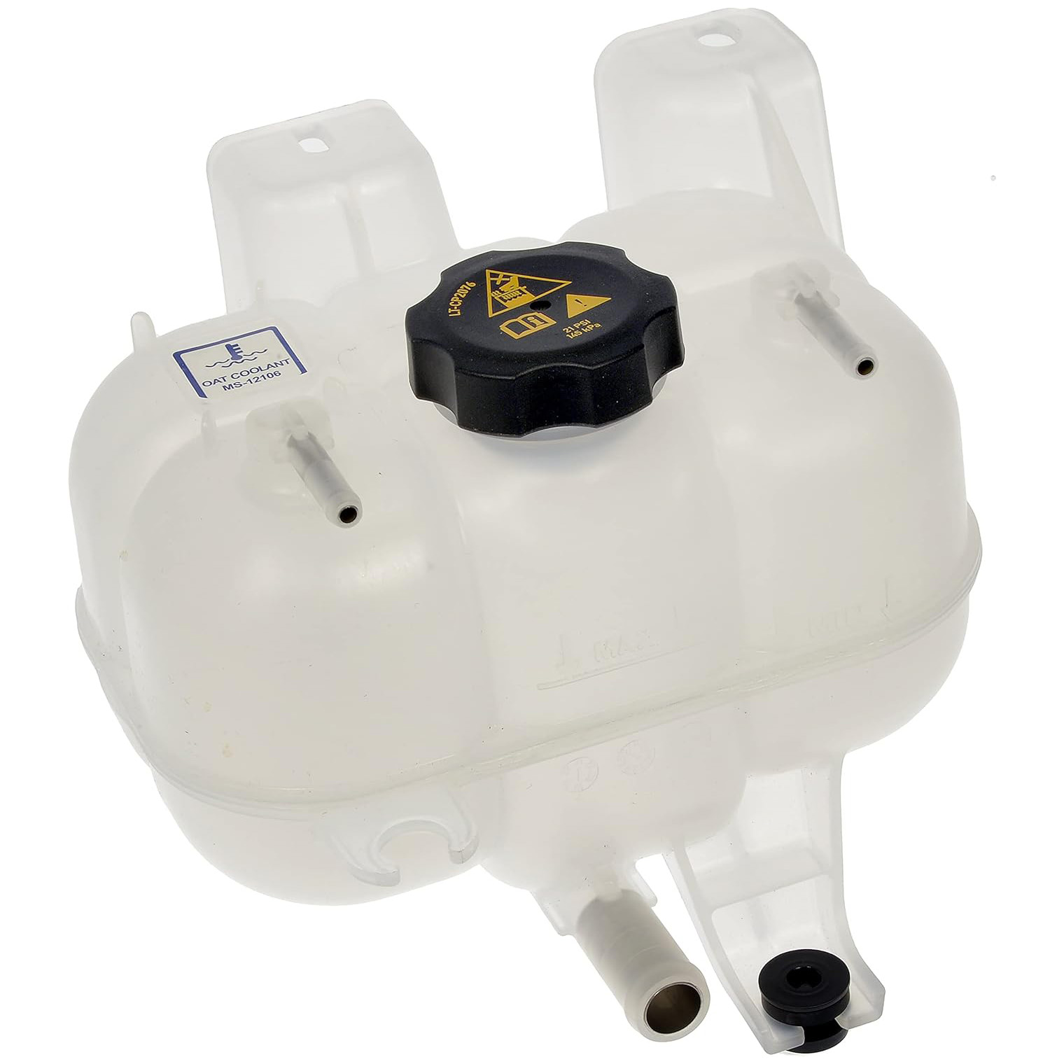603-888 Coolant Reservoir, 3.6L, 6Cyl OE Solutions Series - Coolant Reservoir - Pressurized Coolant Reservoir - Anti-Freeze Reservoir - Coolant Bottle - Fluid Reservoir - Degas Bottle - Surge Tank - This replacement engine coolant reservoir is manufactured from quality materials to withstand the stresses of underhood heat and engine vibration. It is engineered and manufactured to match the fit and function of the original part. - Chrysler Grand Caravan 2021, Chrysler Pacifica 2021-17, Chrysler Voyager 2021-20 - Dorman 603-888 Engine Coolant Reservoir Compatible with Select Chrysler Models - Dorman Coolant Recovery Tank 603-888 - Pressurized Coolant Reservoir