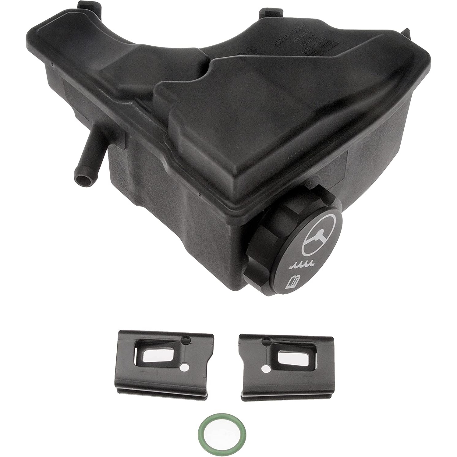 603-905 OE Solutions Series Power Steering Reservoir - Direct Fit, Sold individually - Dorman 603-905 Power Steering Reservoir Compatible with Select Models - Dorman Power Steering Reservoir 603-905 - Power Steering Reservoir - Steering Reservoir - Power Steering Reservoir - P/S Reservoir - PS Reservoir - This replacement power steering fluid reservoir is manufactured from quality materials to withstand the stresses of underhood heat and engine vibration. It is thoroughly tested to ensure optimum fit on specific vehicle applications. - Buick 2007-94, Chevrolet 2005-94, Oldsmobile 2004-93, Pontiac 2005-94, Saturn 2005