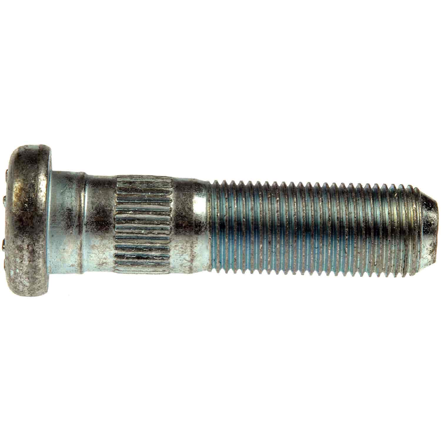 5/8-18 Serrated Wheel Stud - .660 In. Knurl, 2-17/32 In. Length - 610-203 AutoGrade Series Wheel Stud - Direct Fit, Sold individually - DORMAN 5/8" x 2-17/32" Wheel Lug Stud for Dodge / Ford - Silver - Dorman 610-203 5/8-18 Serrated Wheel Stud - .660 in. Knurl, 2-17/32 in. Length Compatible with Select Dodge/Ford Models, 10 Pack - WHEEL STUD - 5/8-18 Serrated Wheel Stud - .660 In. Knurl, 2-17/32 In. Length - Wheel Bolt - Wheel Stud - These wheel lug studs are made of carbon steel and tested to demanding automotive industry standards to ensure strength, longevity and safety. - Dodge 1985-75, Dodge 1973-63, Ford 1972-67 - Wheel Stud: Serrated, 5/8-18 Thread Size, Right Hand Thread (sold by each)