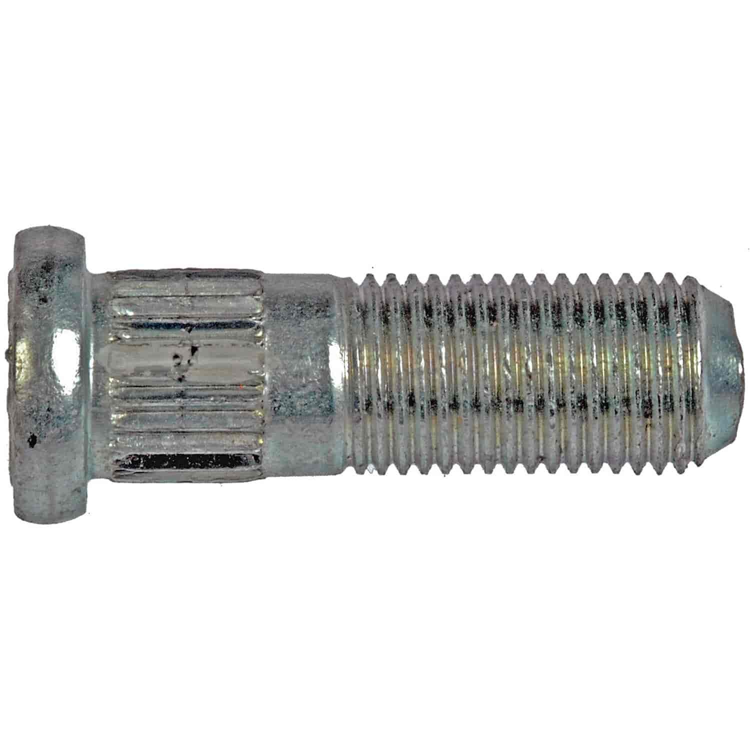 610-336 AutoGrade Series Wheel Stud - Direct Fit, Sold individually - Dorman 610-336 M12-1.25 Serrated Wheel Stud - 12.45mm Knurl, 37.5mm Length Compatible with Select Models, 10 Pack - DORMAN M12-1.25 Wheel Lug Stud for Chevrolet - Silver - M12-1.25 Serrated Wheel Stud - 12.45mm Knurl, 37.5mm Length - WHEEL BOLT - M12-1.25 Serrated Wheel Stud - 12.45mm Knurl, 37.5mm Length - Wheel Bolt - Wheel Stud - These wheel lug studs are made of carbon steel and tested to demanding automotive industry standards to ensure strength, longevity and safety. - General Motors 2008-89, Suzuki 2017-89 - Wheel Stud: Serrated, M12-1.25 Thread Size, Right Hand Thread (sold by each)