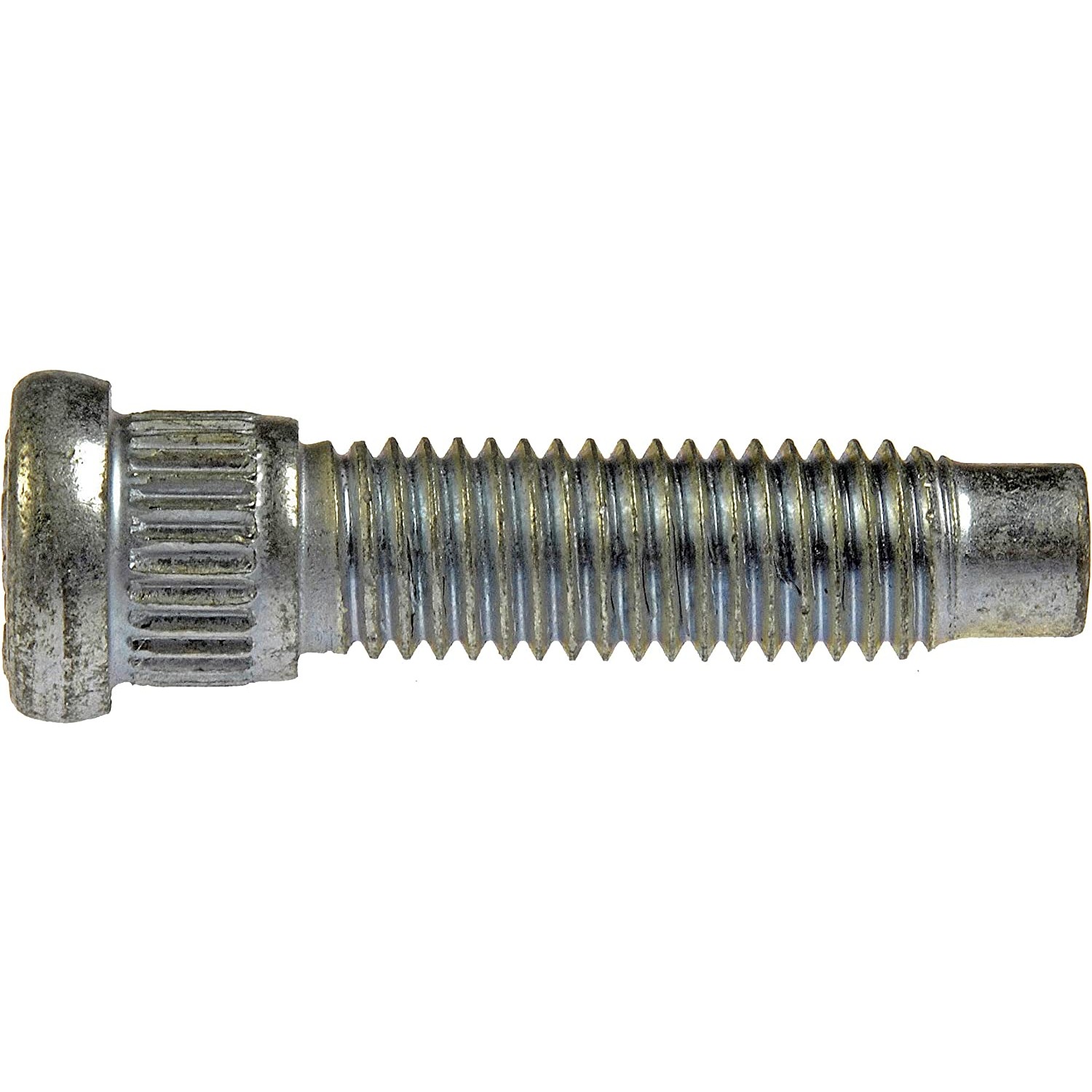 610-390 AutoGrade Series Wheel Stud - Direct Fit, Sold Individually - DORMAN M12-1.75 Wheel Lug Stud for Ford - Silver - M12-1.75 Serrated Wheel Stud - 14.75mm Knurl, 51mm Length - M12-1.75 Serrated Wheel Stud - 14.75mm Knurl, 51mm Length (sold by each) - WHEEL STUD - M12-1.75 Serrated Wheel Stud - 14.75mm Knurl, 51mm Length - Wheel Bolt - Wheel Stud - These wheel lug studs are made of carbon steel and tested to demanding automotive industry standards to ensure strength, longevity and safety. - Ford 2004-97, Lincoln 2000-98