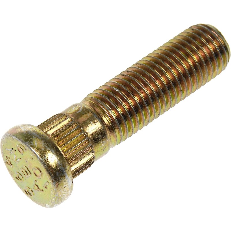 610-564 AutoGrade Series Wheel Stud - Direct Fit, Sold Individually - Dorman 610-564 M12-1.50 Serrated Wheel Stud - 12.5mm Knurl, 47mm Length Compatible with Select Chevrolet / Pontiac Models, 10 Pack - Dorman Wheel Stud 610-564 - WHEEL BOLT, M12-1.50 - M12-1.50 Serrated Wheel Stud - 12.5mm Knurl, 47mm Length - Wheel Bolt - Wheel Stud - These wheel lug studs are made of carbon steel and tested to demanding automotive industry standards to ensure strength, longevity and safety. - Chevrolet 2021-03, Pontiac 2010-05 - Wheel Stud: Serrated, M12-1.50 Thread Size, Right Hand Thread (sold by each)